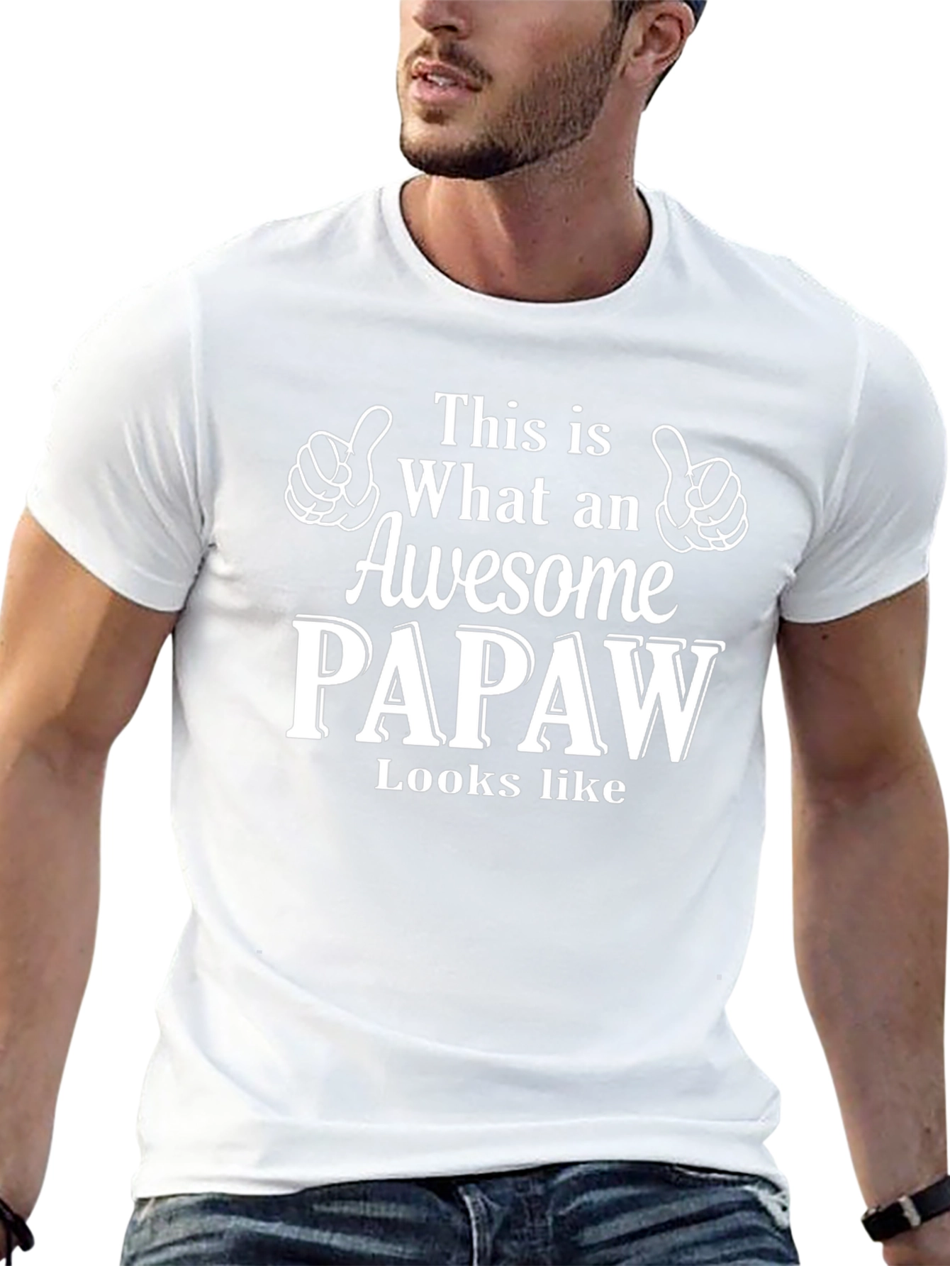Awesome PAPAW T-Shirt - Gift for Grandfathers