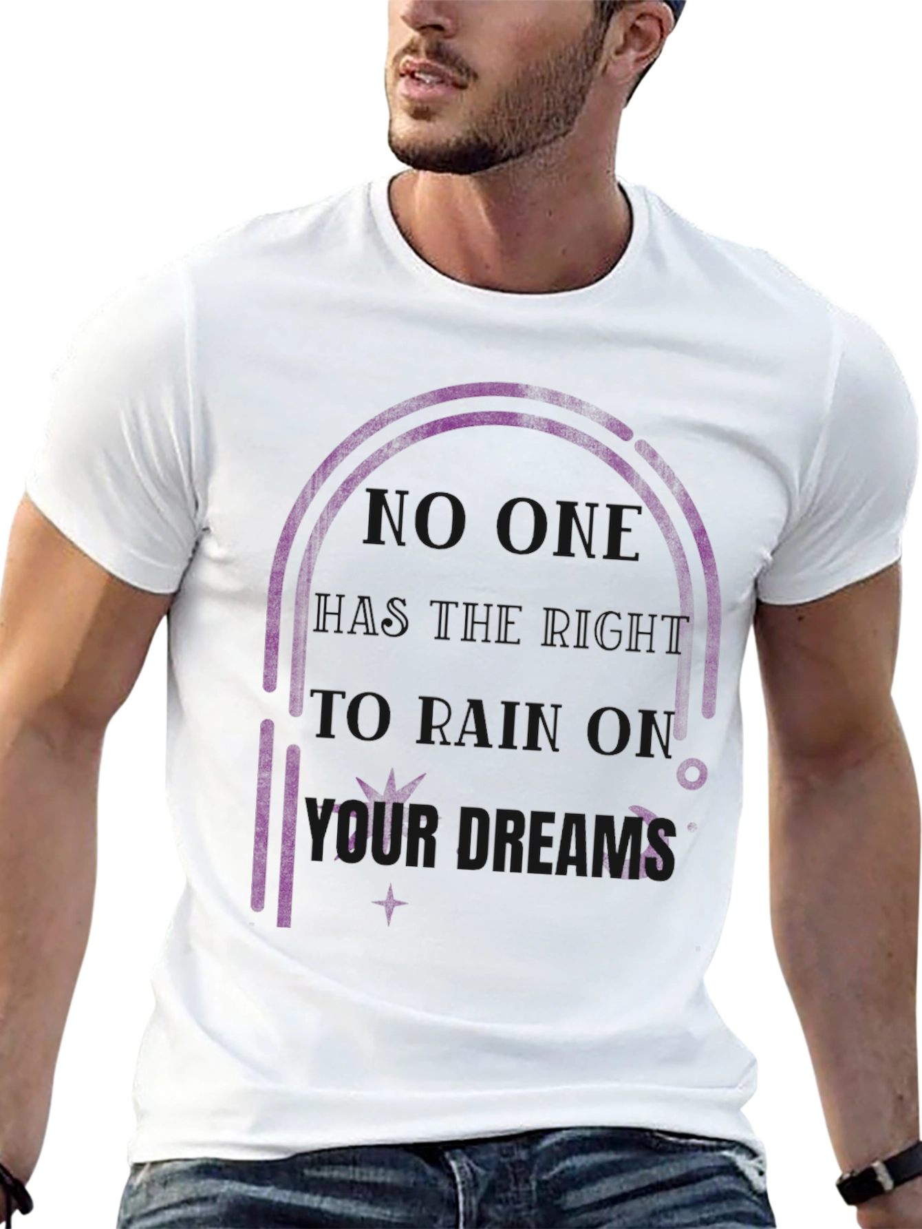 Dream On Graphic Tee - Comfortable Black T-Shirt