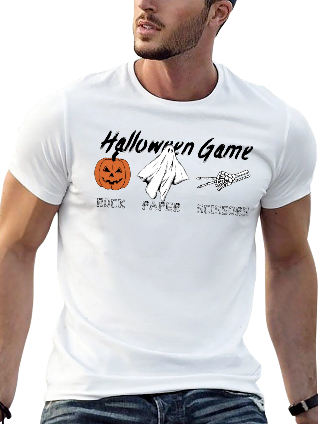 Halloween Game Rock Paper Scissors T-Shirt