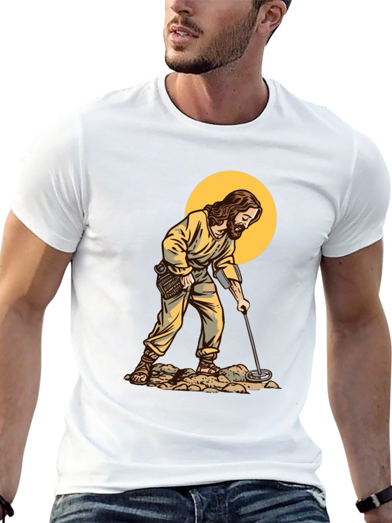 Jesus Metal Detecting Humor T-Shirt