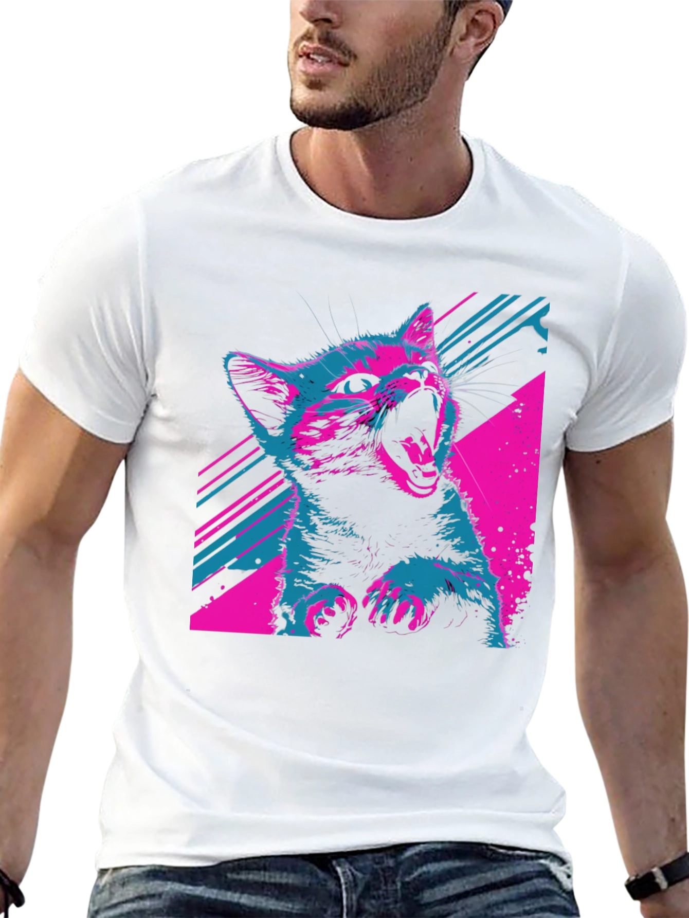 Vaporwave Cat T-Shirt
