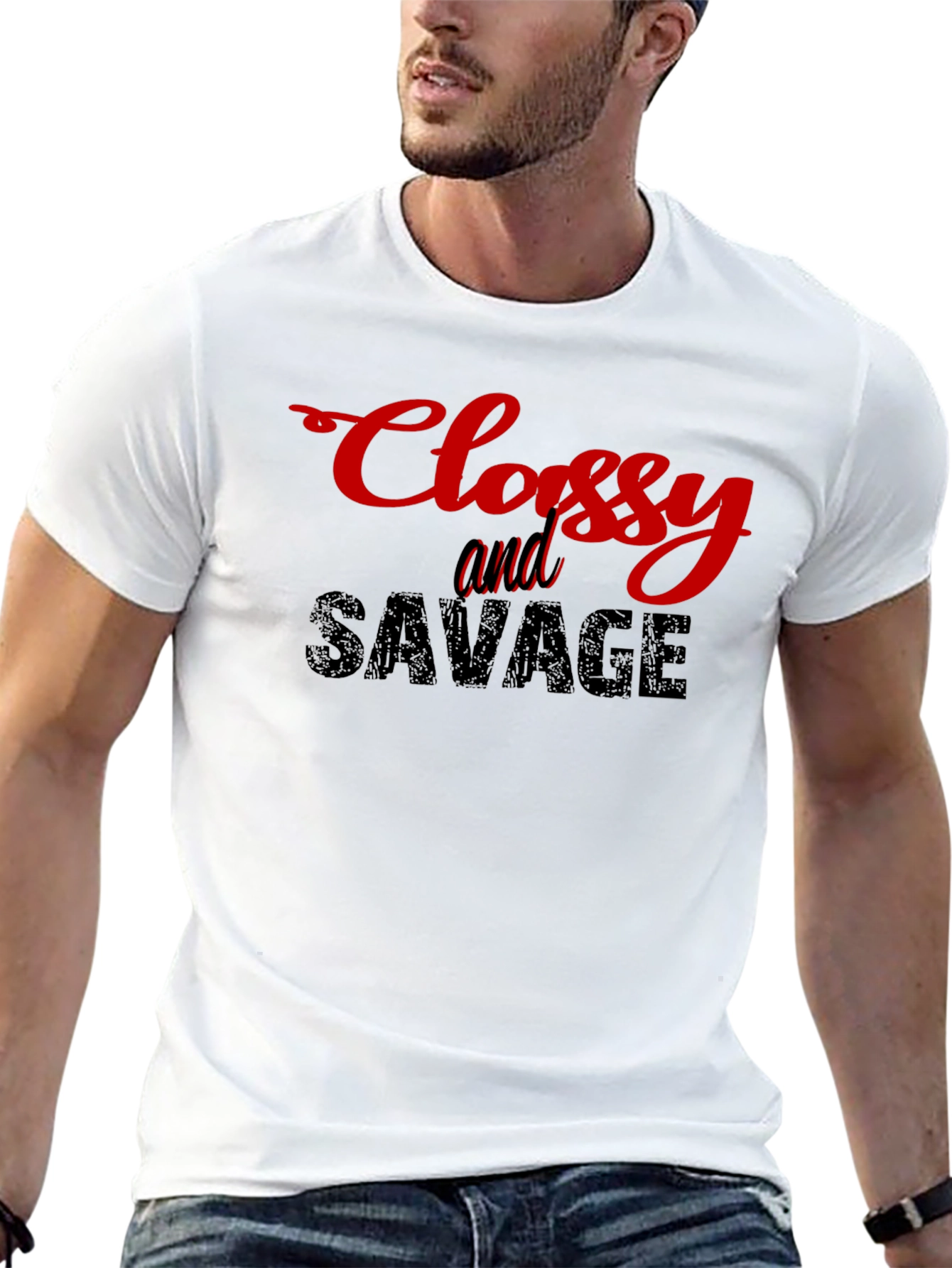 Classy & Savage Black Graphic T-Shirt