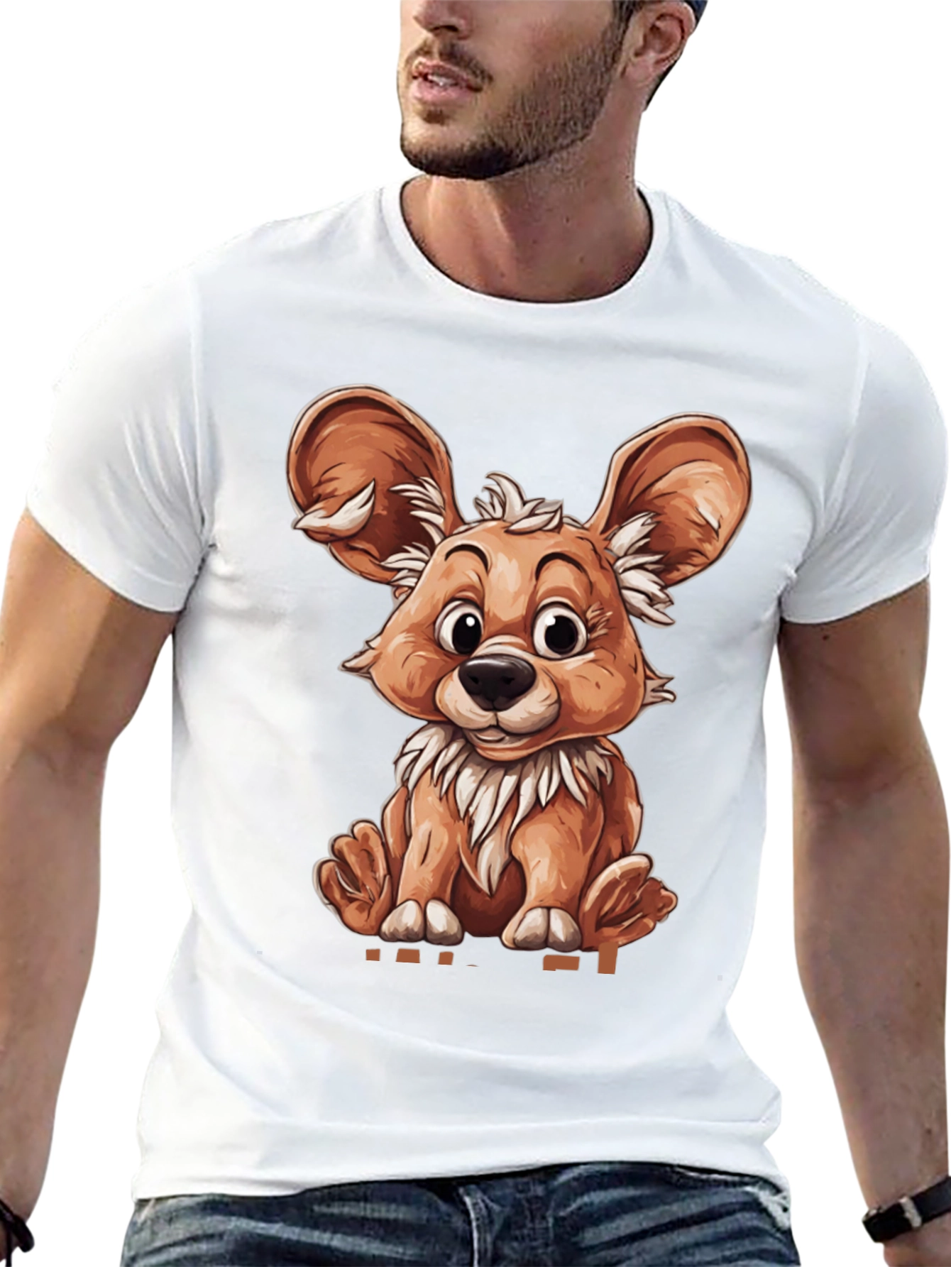 Cartoon Animal Graphic T-Shirt