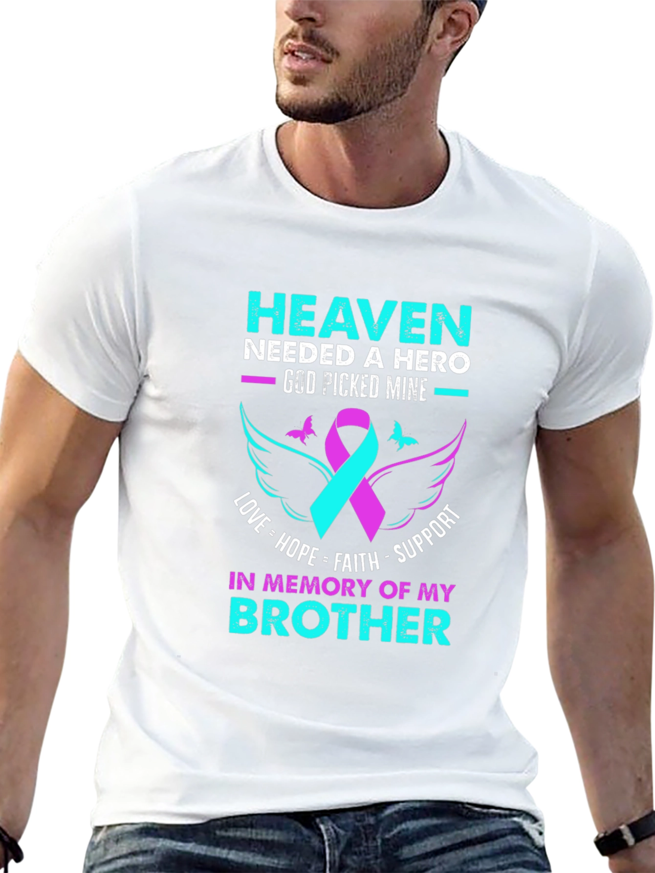 Heaven Needed A Hero Brother Memorial T-Shirt