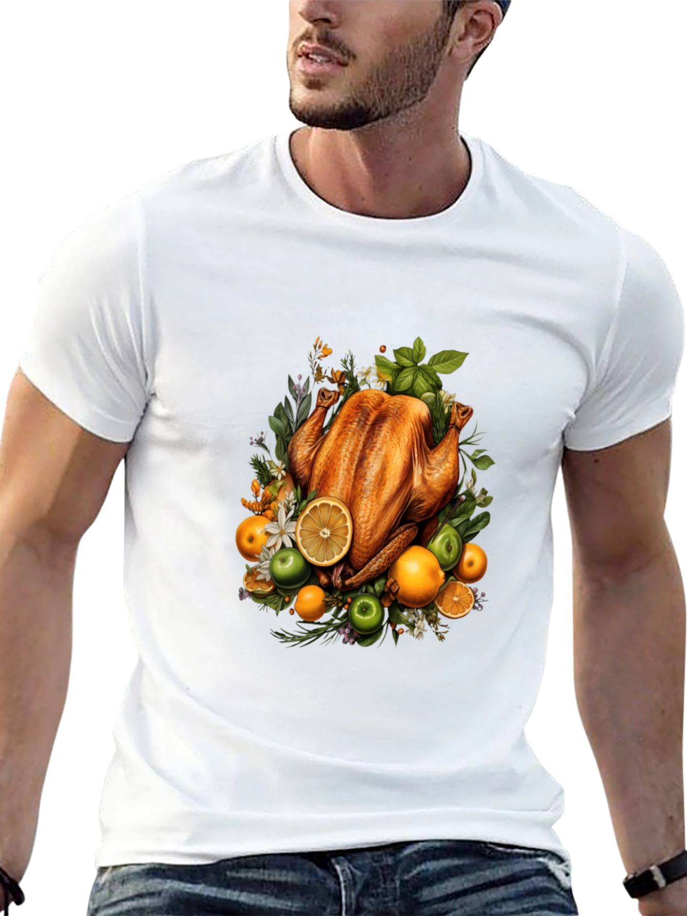 Thanksgiving Feast Graphic Tee - Festive Holiday Apparel