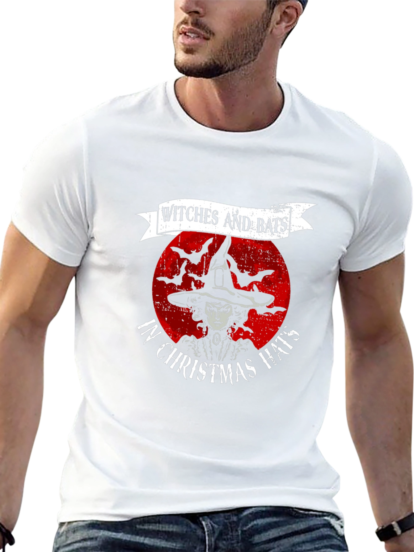 Witches and Bats T-Shirt - Spooky Halloween