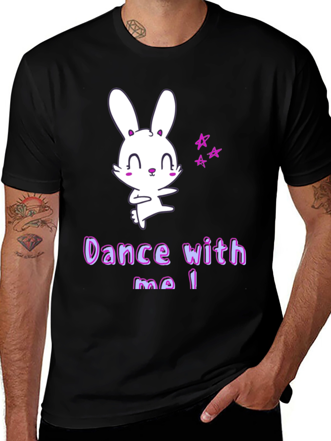 Cute Cartoon Bunny Dance With Me T-Shirt