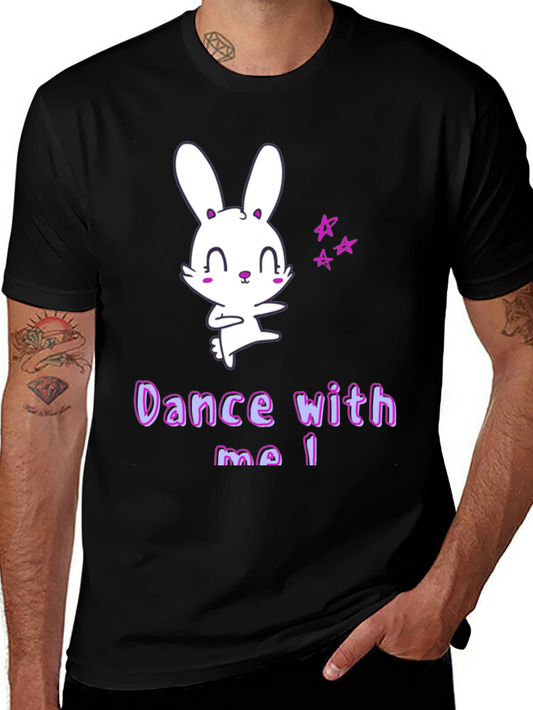 Cute Cartoon Bunny Dance With Me T-Shirt
