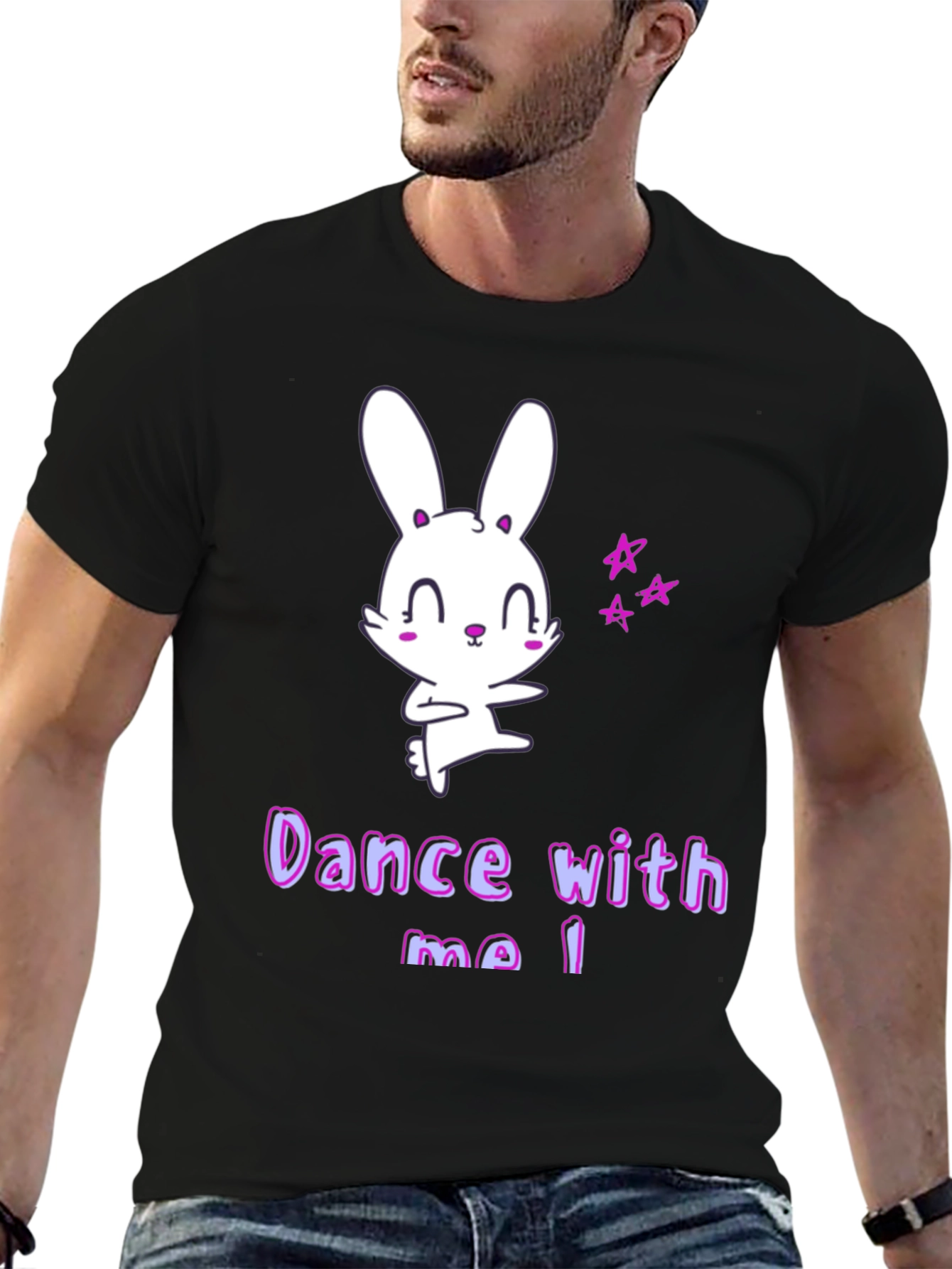 Cute Cartoon Bunny Dance With Me T-Shirt