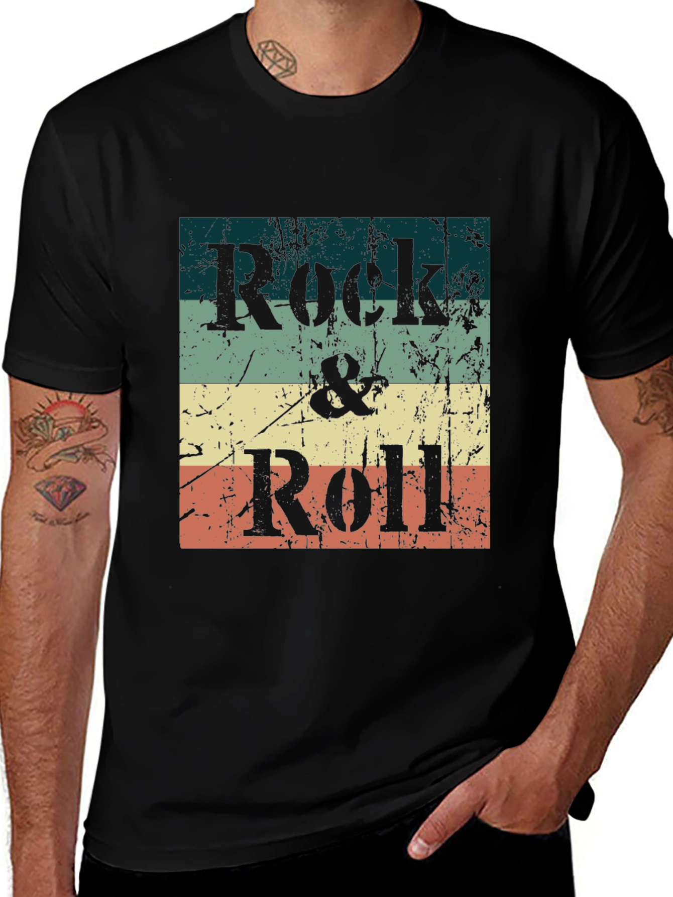 Rock & Roll Retro Graphic Tee