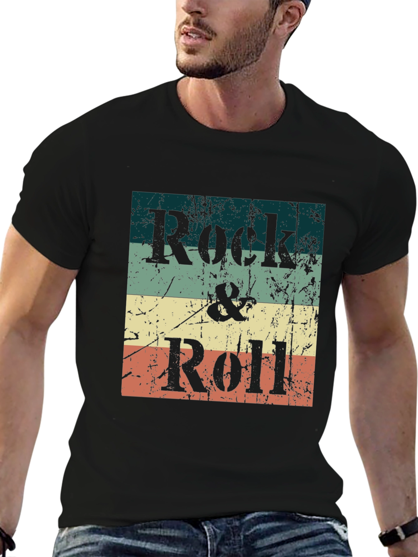 Rock & Roll Retro Graphic Tee