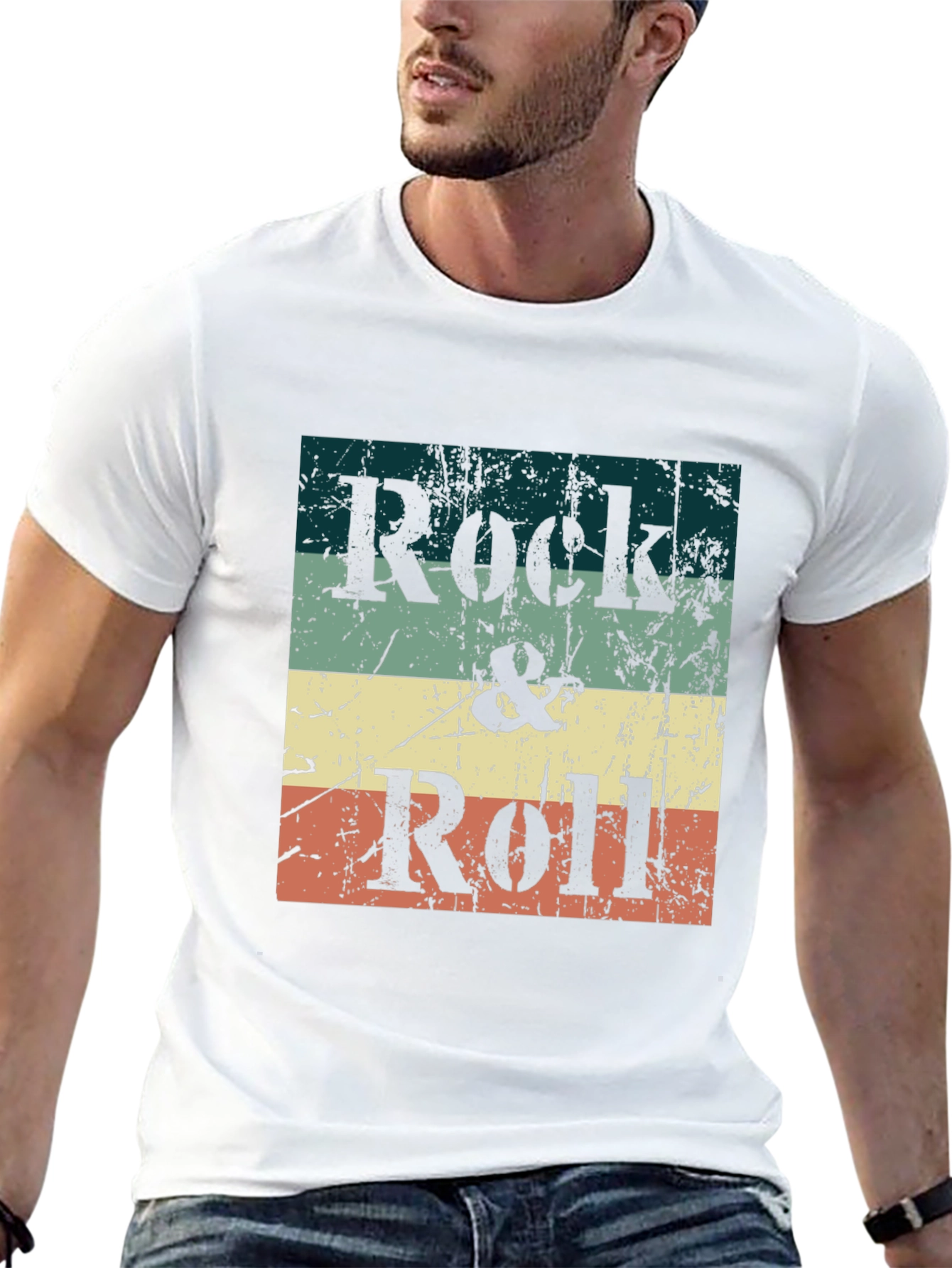 Rock & Roll Retro Graphic Tee