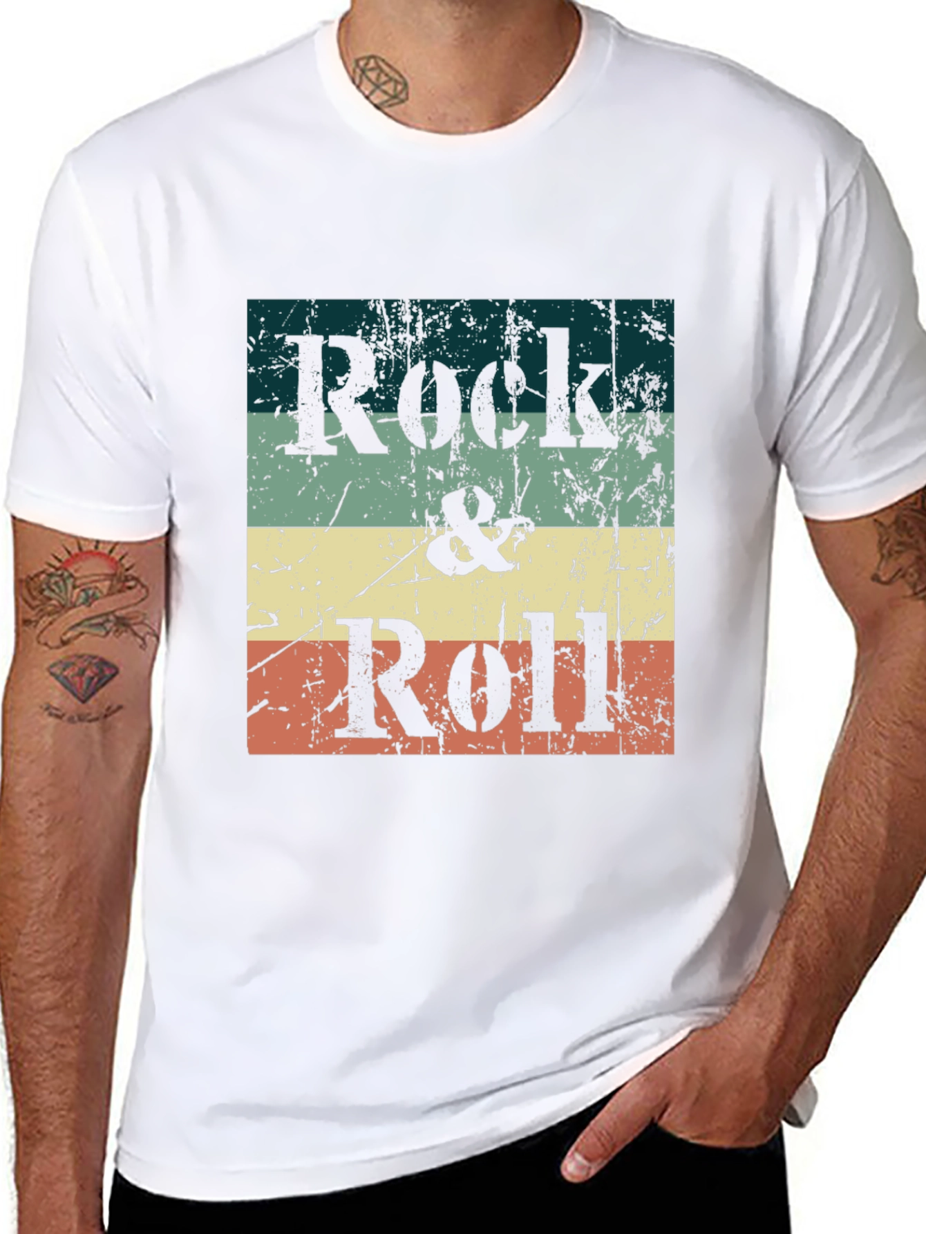 Rock & Roll Retro Graphic Tee