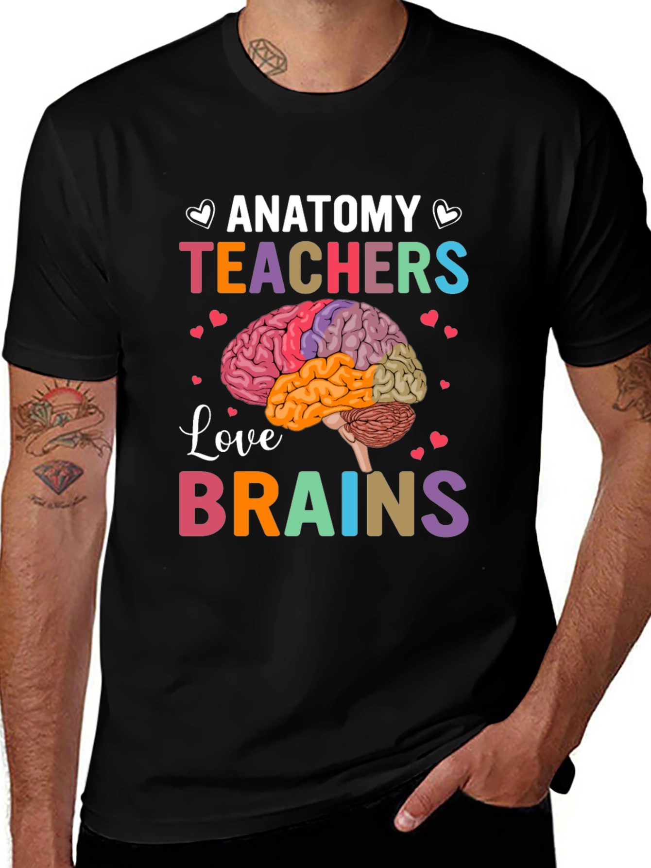 Anatomy Teachers Love Brains T-Shirt