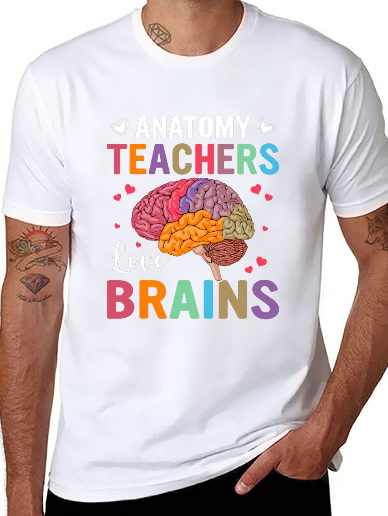 Anatomy Teachers Love Brains T-Shirt