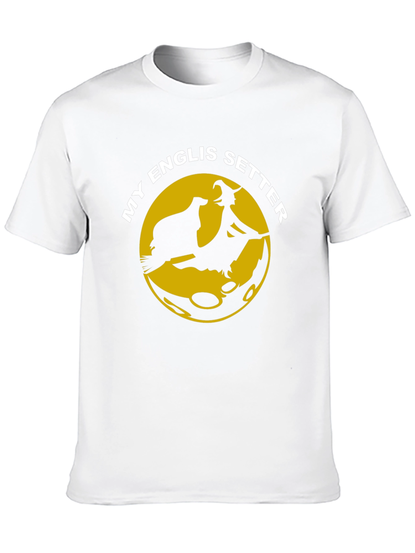 English Setter Witch Moon T-Shirt Halloween Dog Lover Gift