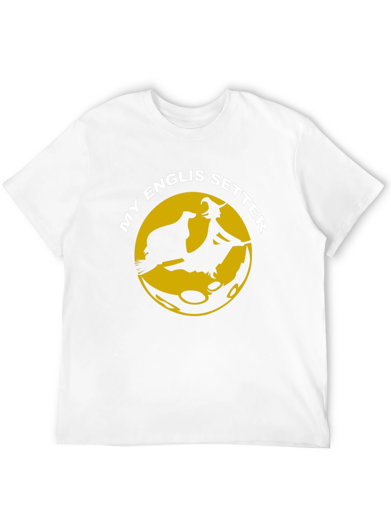 English Setter Witch Moon T-Shirt Halloween Dog Lover Gift