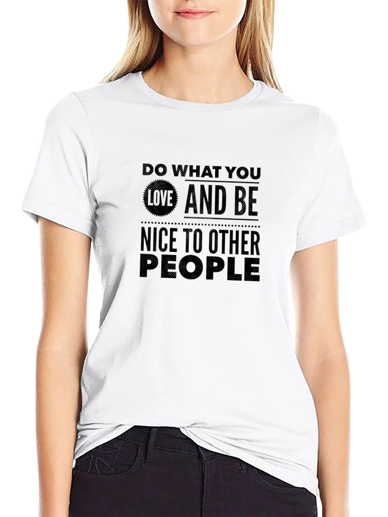 Do What You Love Graphic Tee - Black