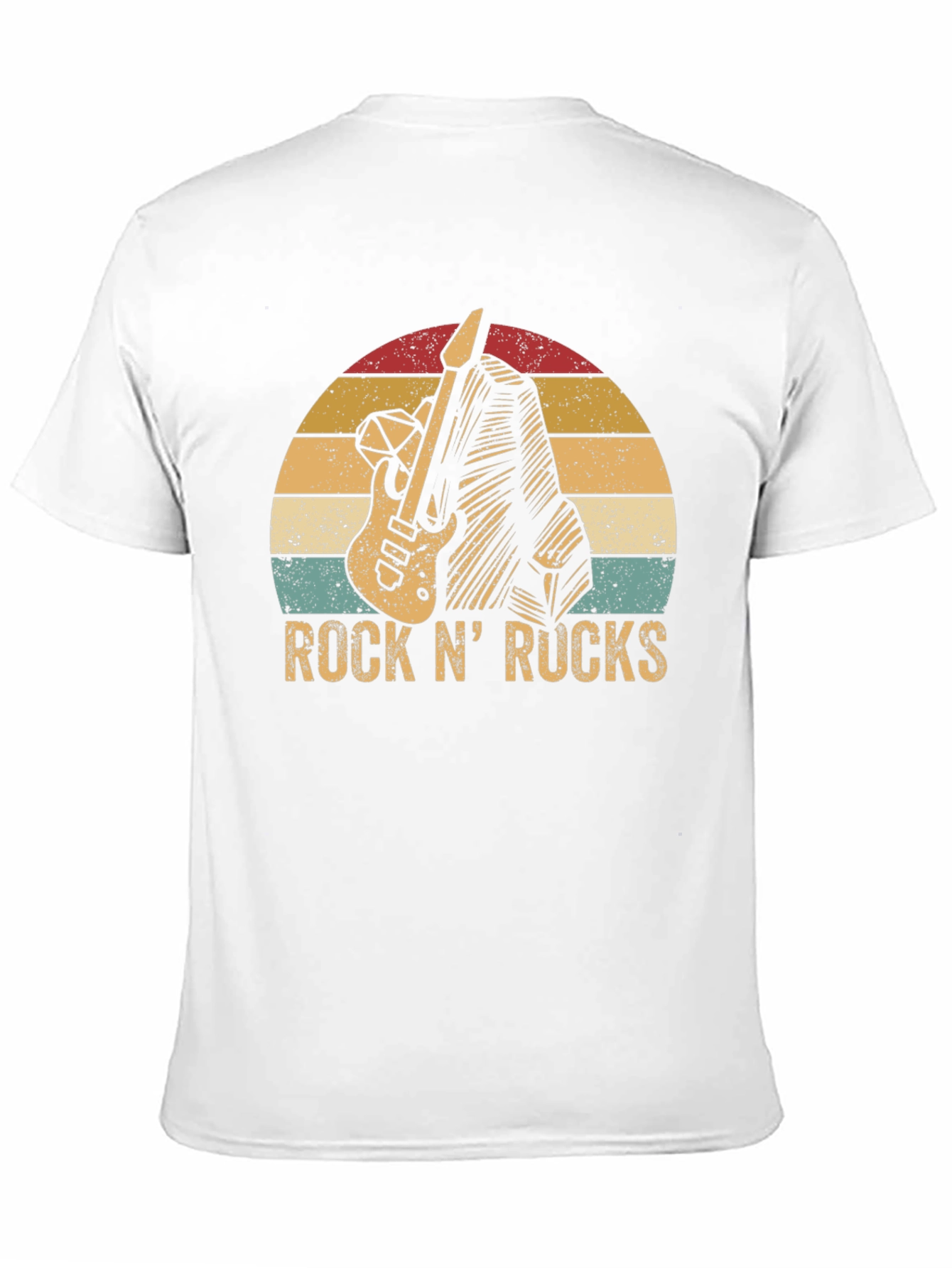 Retro Rock N Rucks Guitar T-Shirt