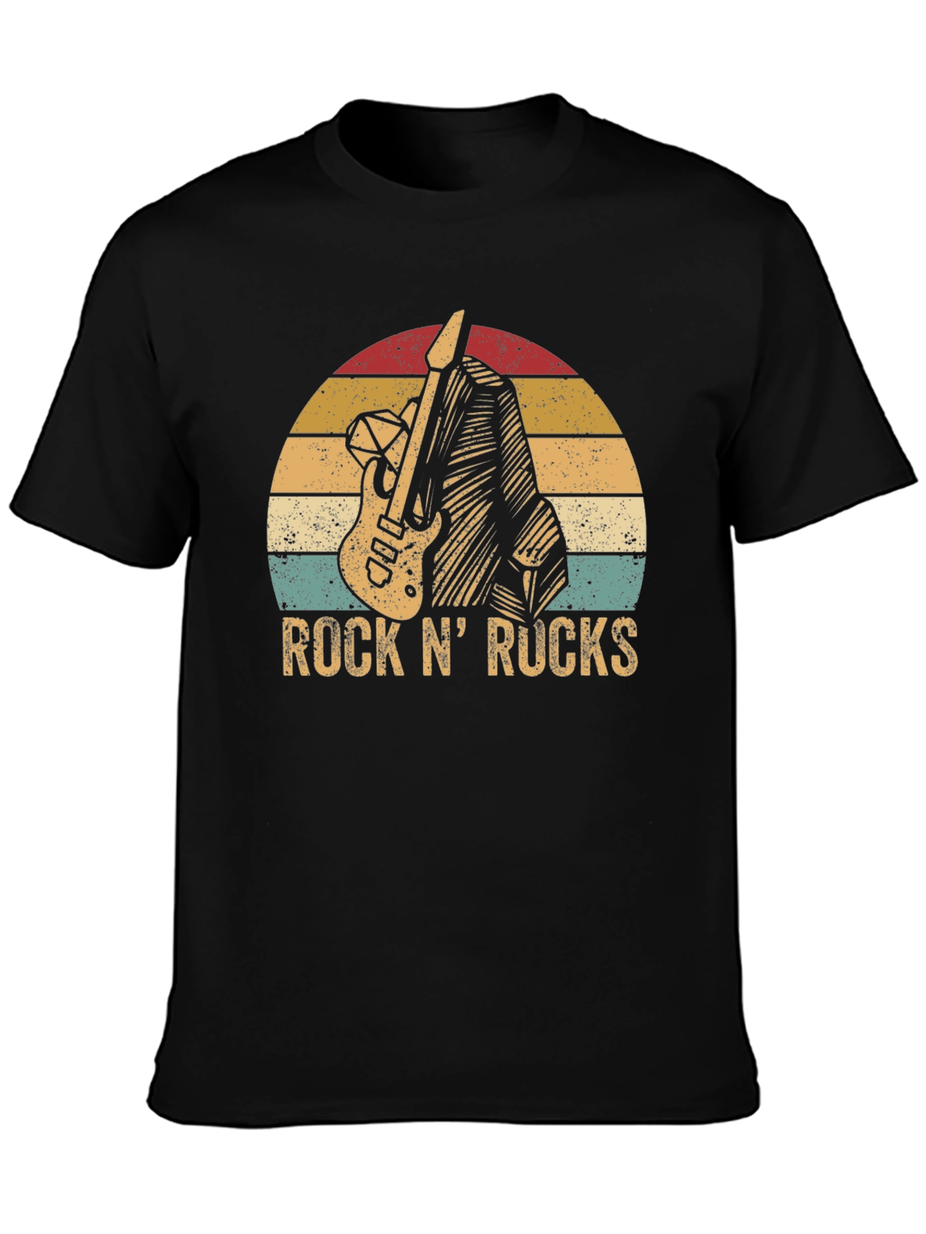 Retro Rock N Rucks Guitar T-Shirt