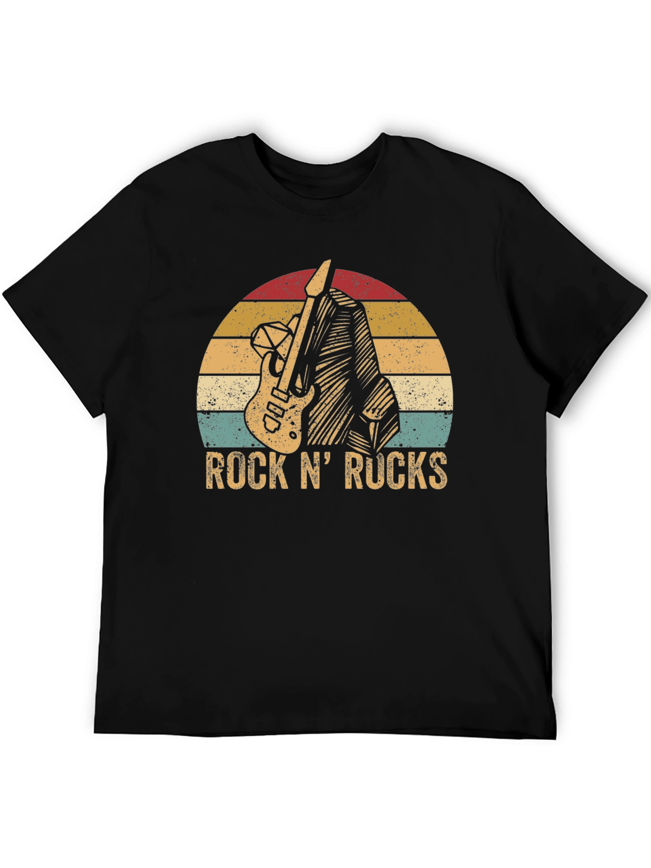 Retro Rock N Rucks Guitar T-Shirt