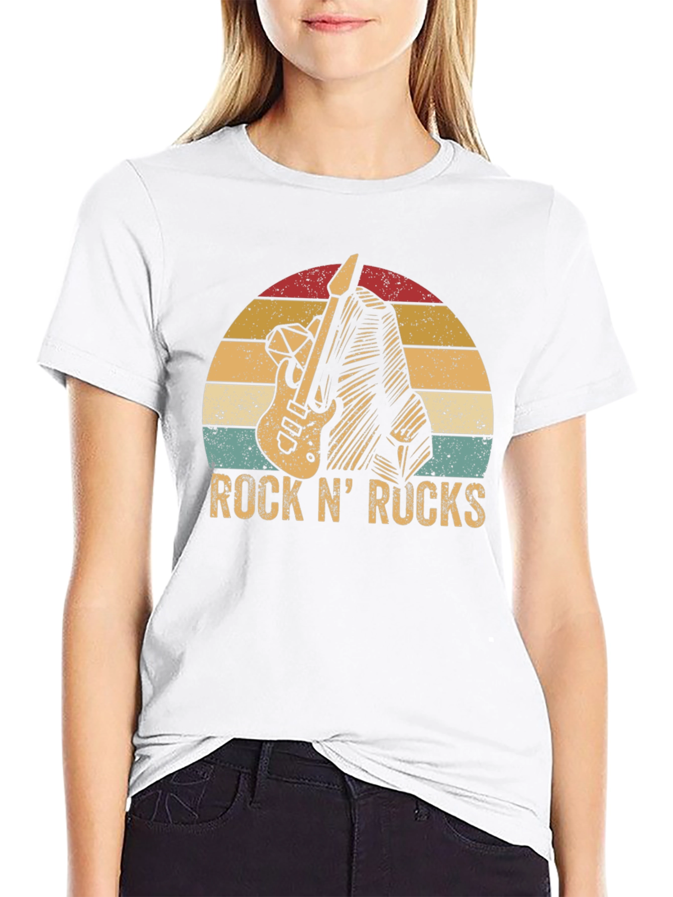 Retro Rock N Rucks Guitar T-Shirt