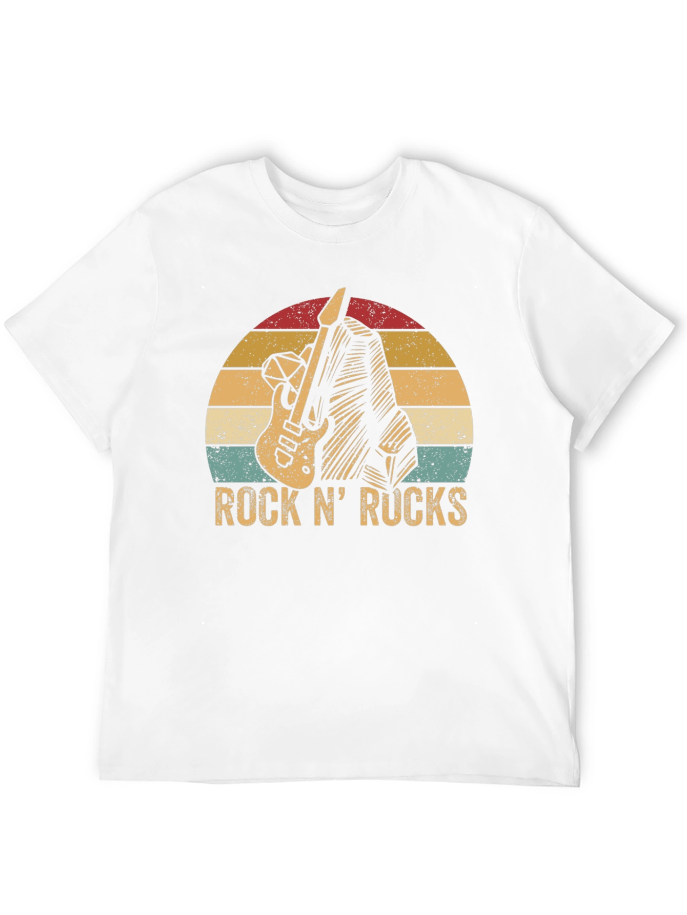 Retro Rock N Rucks Guitar T-Shirt