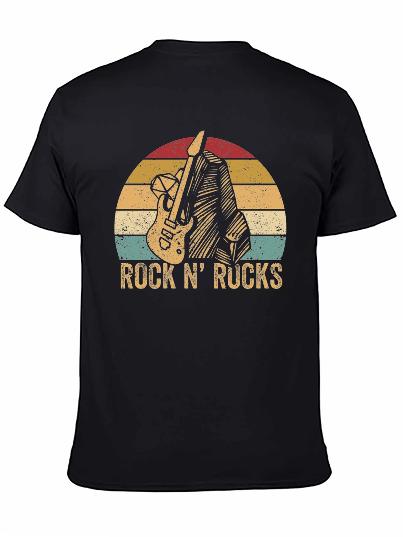 Retro Rock N Rucks Guitar T-Shirt