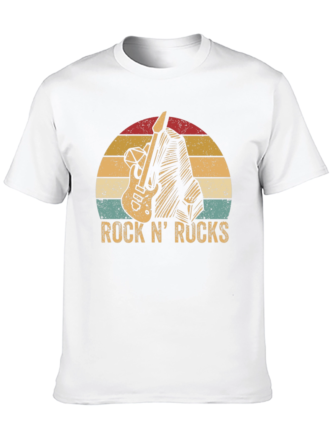 Retro Rock N Rucks Guitar T-Shirt