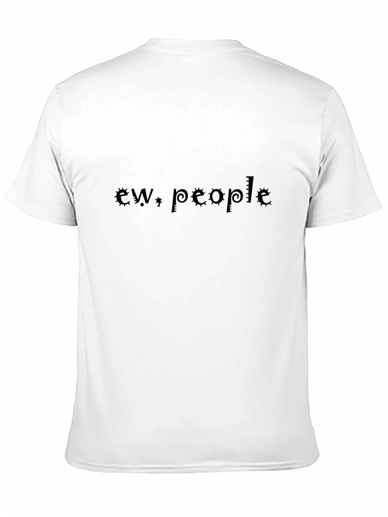 Ew People Graphic Tee - Black Casual T-Shirt