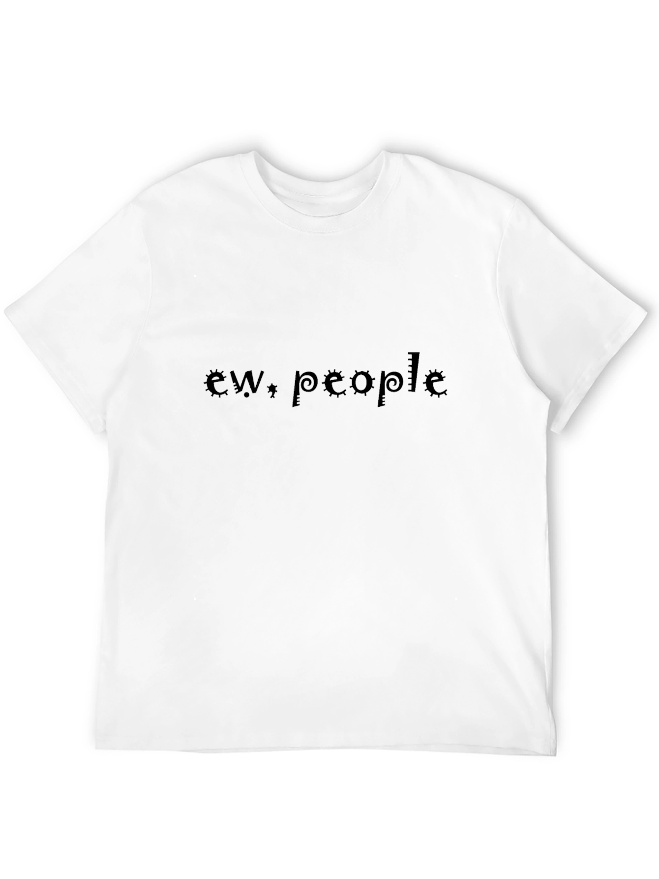 Ew People Graphic Tee - Black Casual T-Shirt