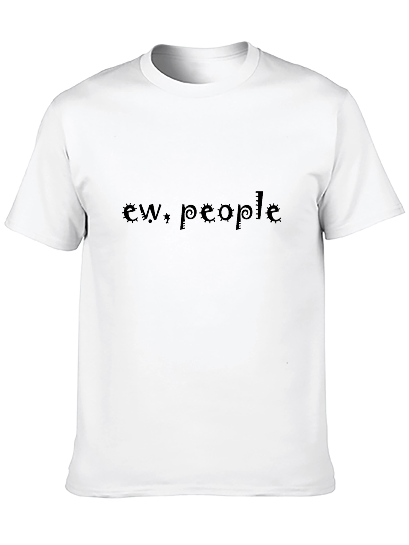 Ew People Graphic Tee - Black Casual T-Shirt
