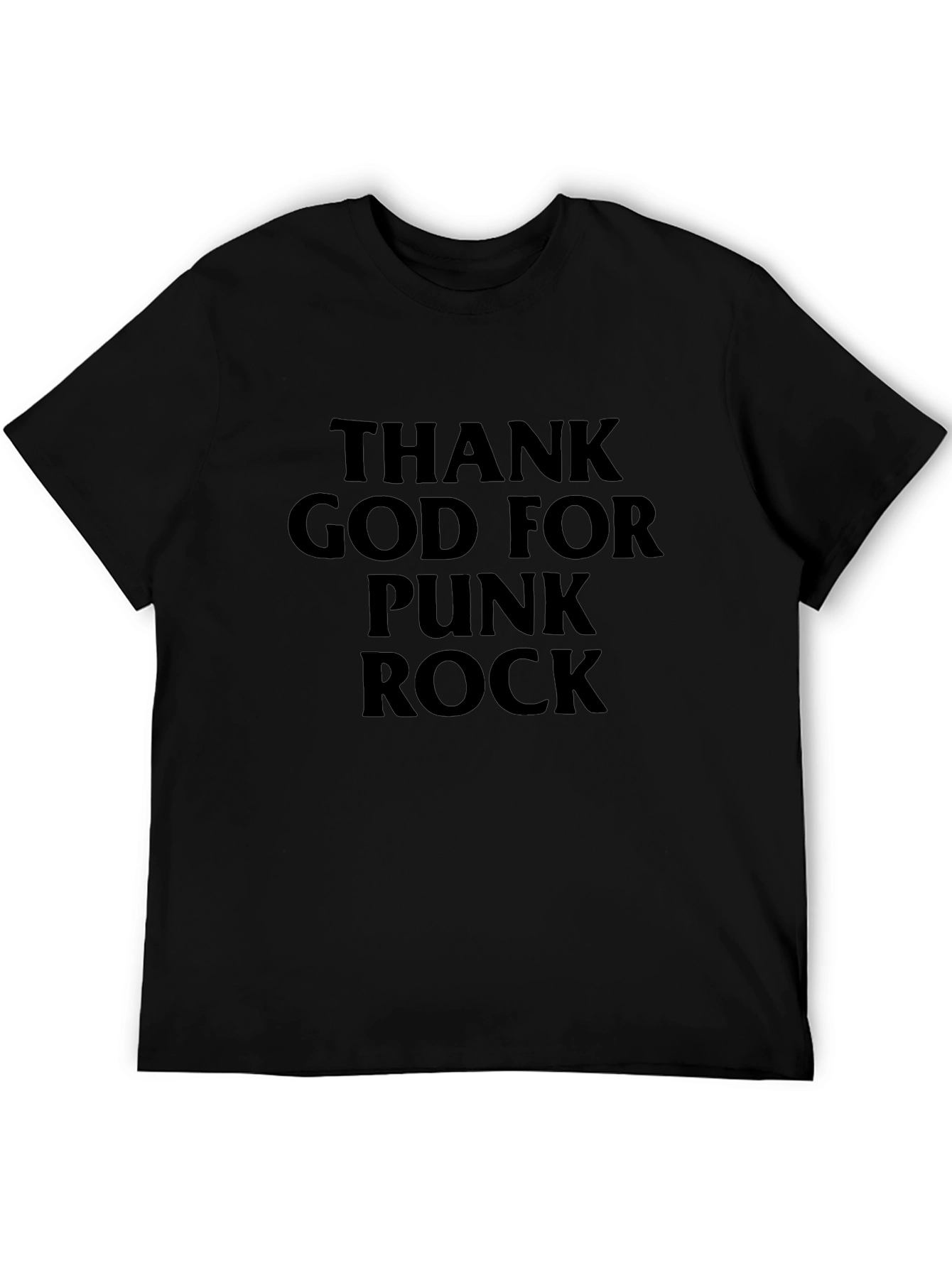 Thank God For Punk Rock Black T-Shirt
