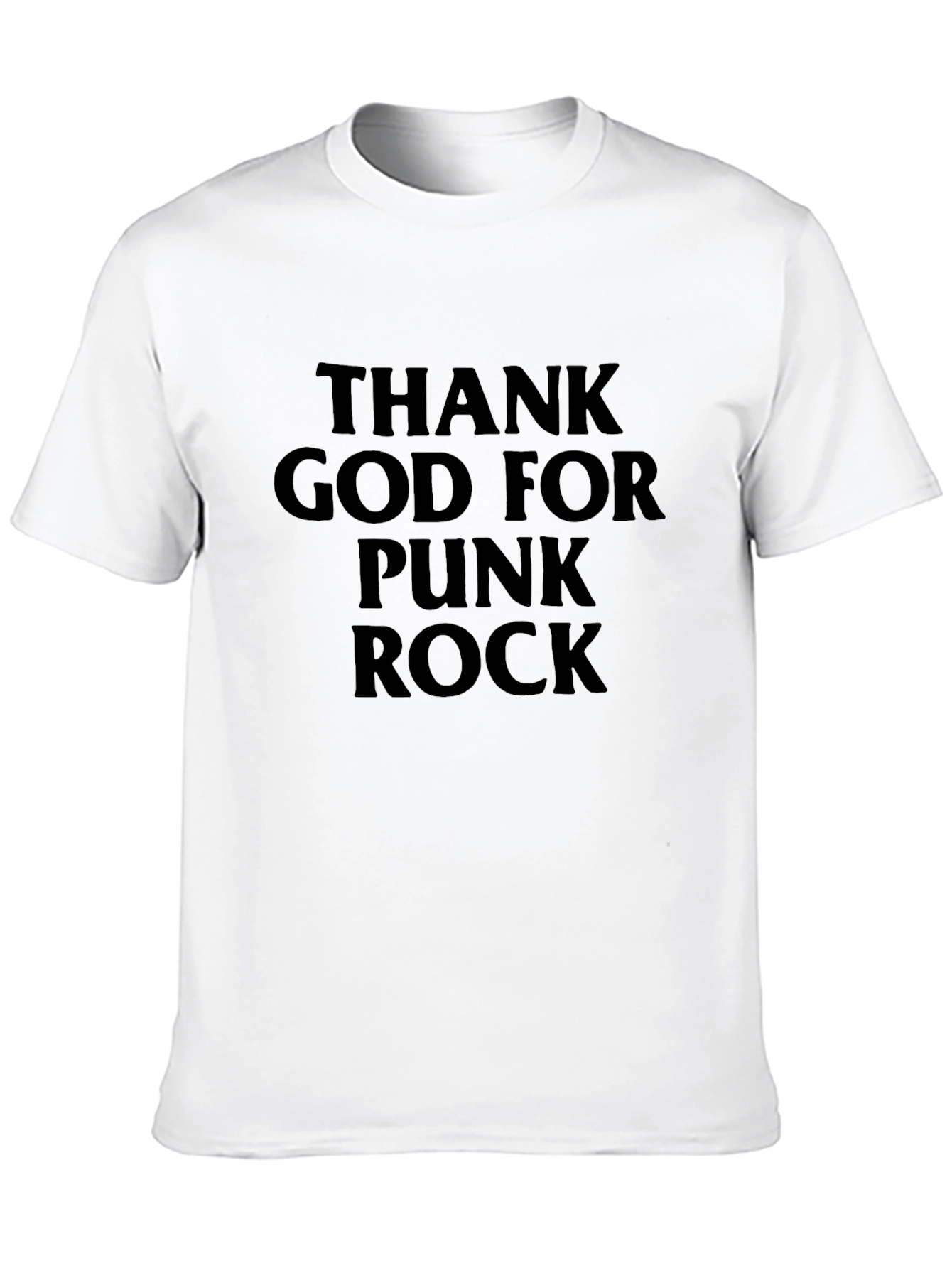 Thank God For Punk Rock Black T-Shirt