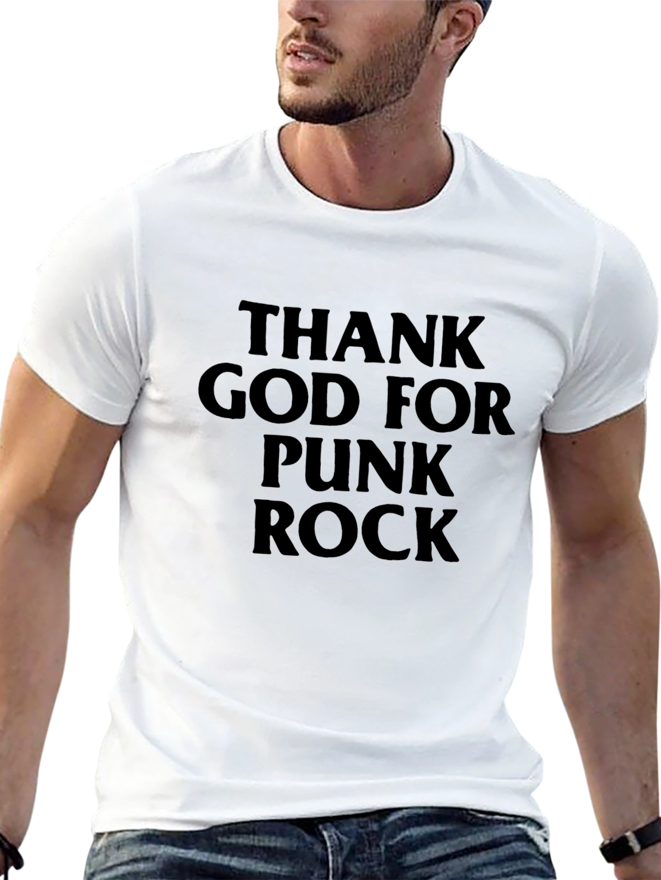 Thank God For Punk Rock Black T-Shirt