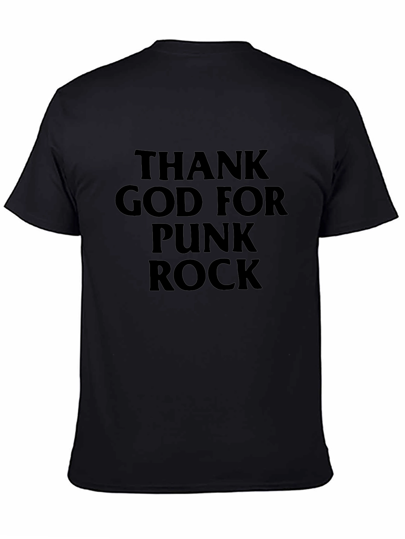 Thank God For Punk Rock Black T-Shirt