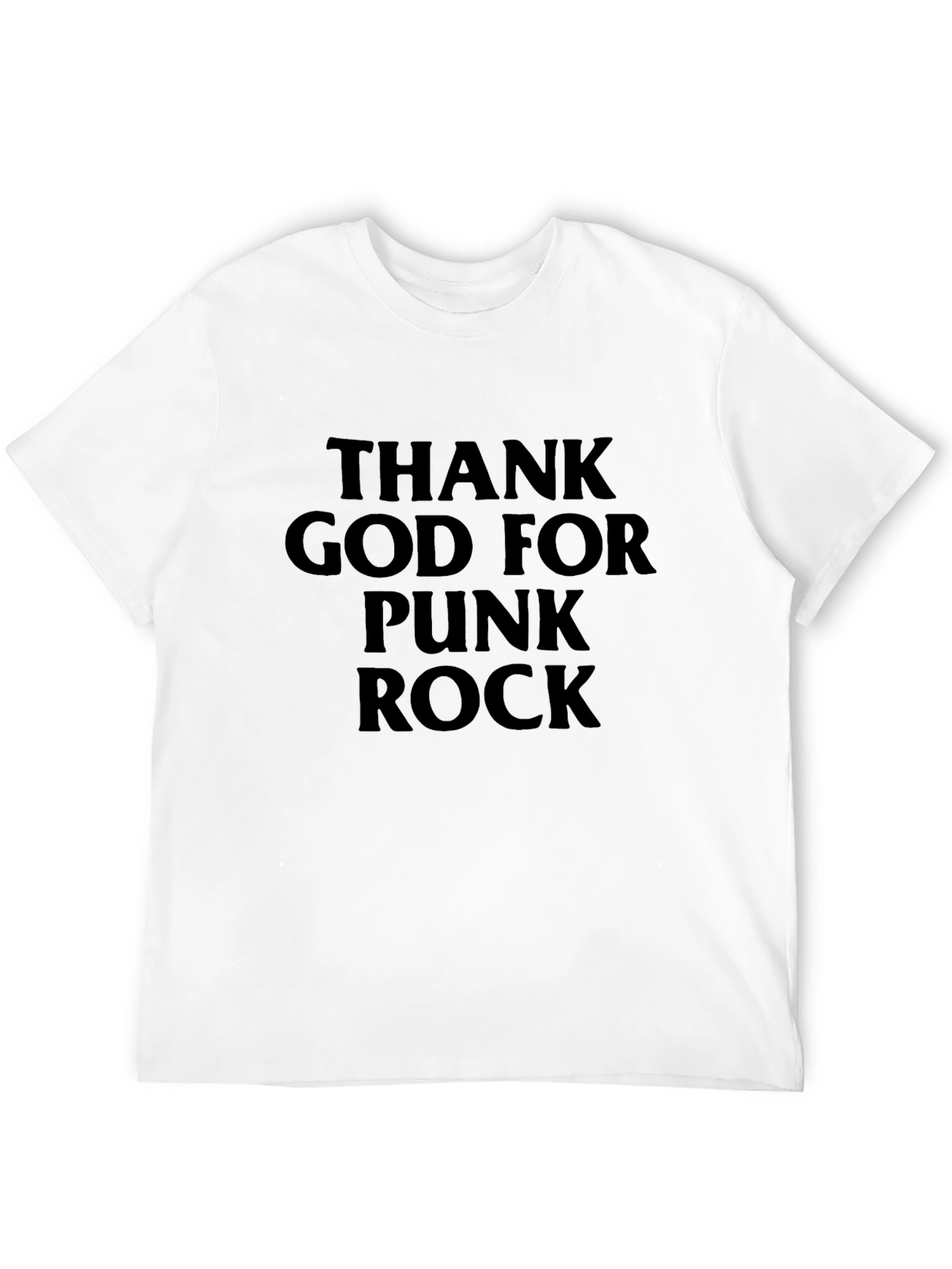 Thank God For Punk Rock Black T-Shirt
