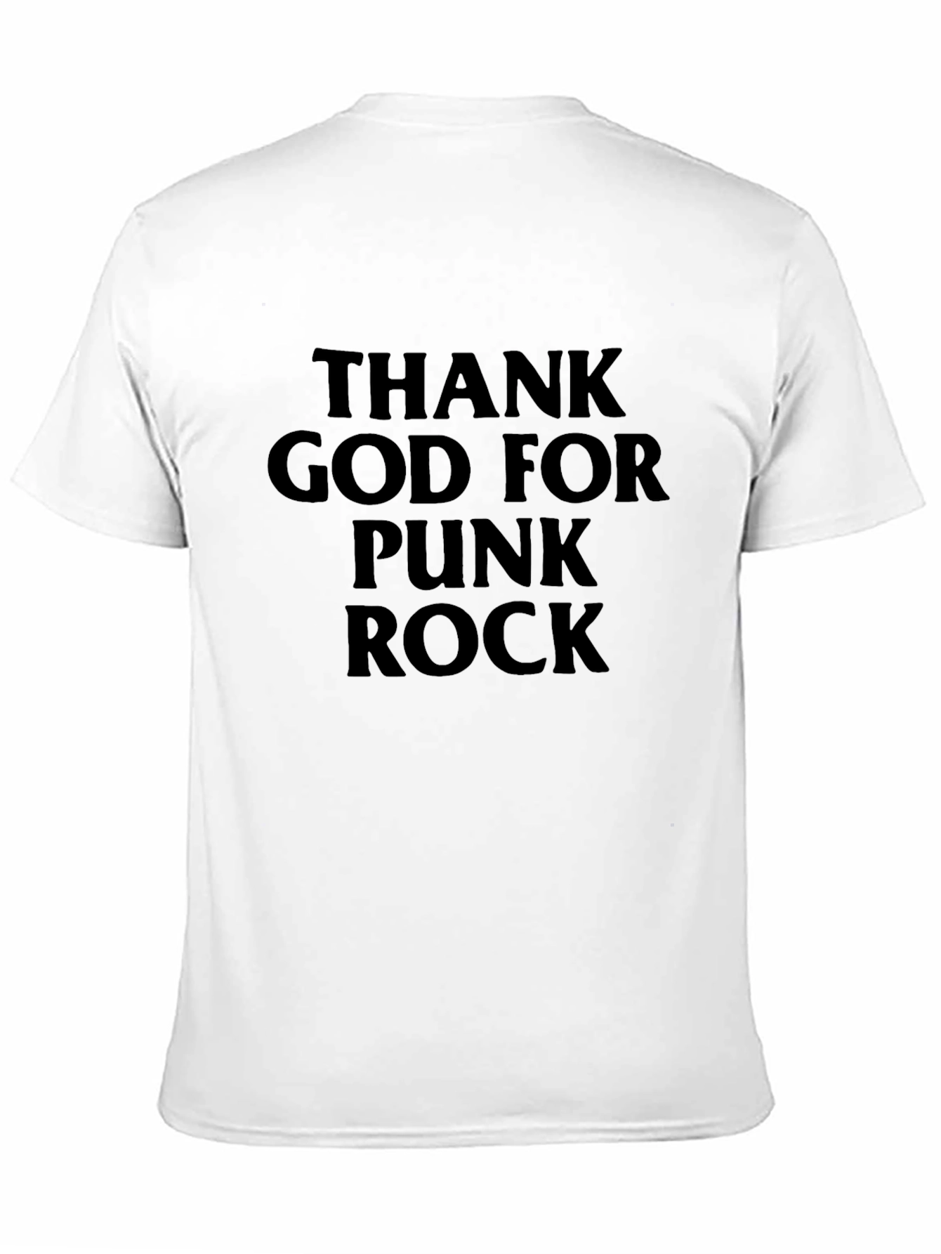 Thank God For Punk Rock Black T-Shirt
