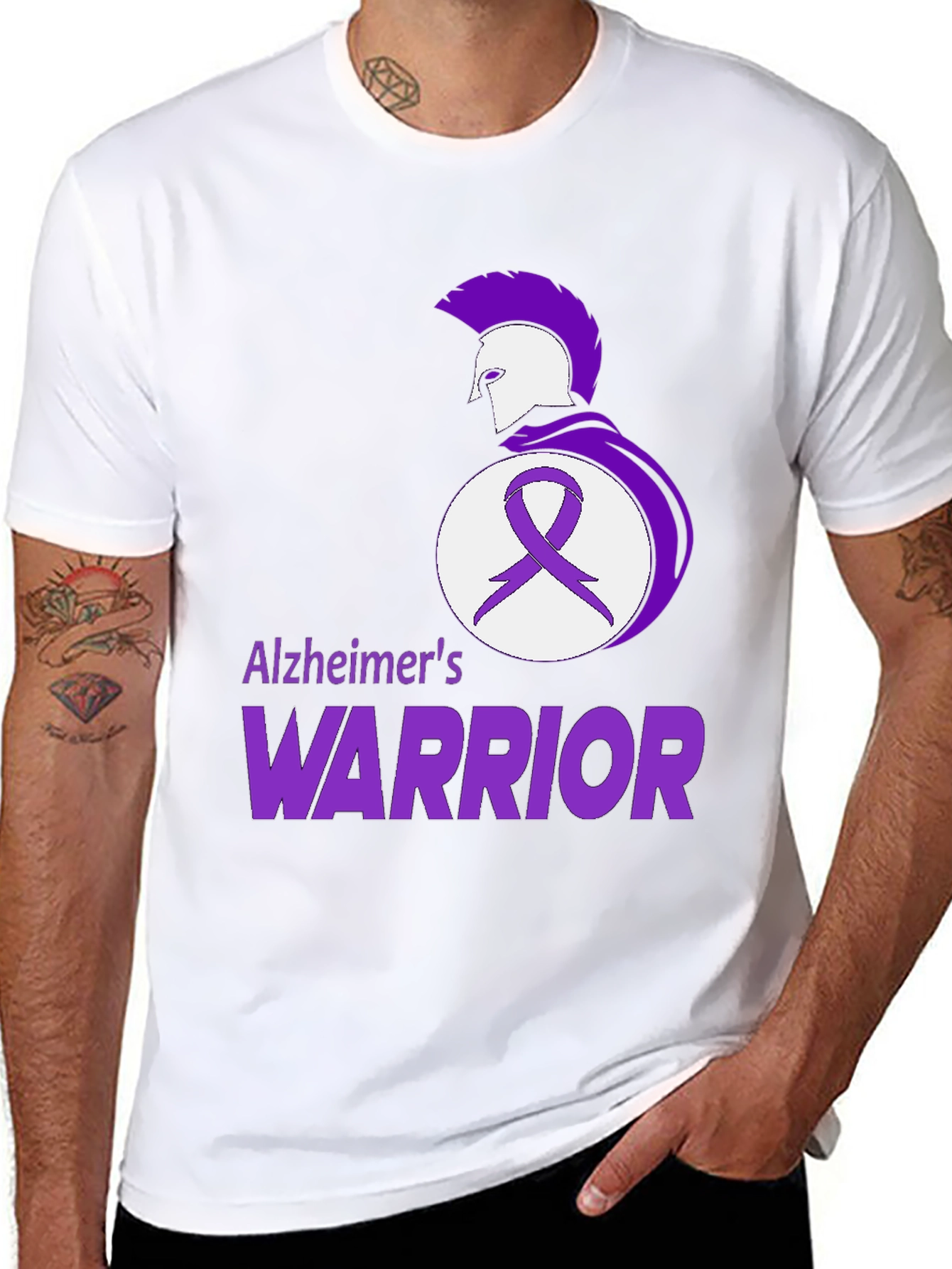Alzheimers Warrior T-Shirt - Black