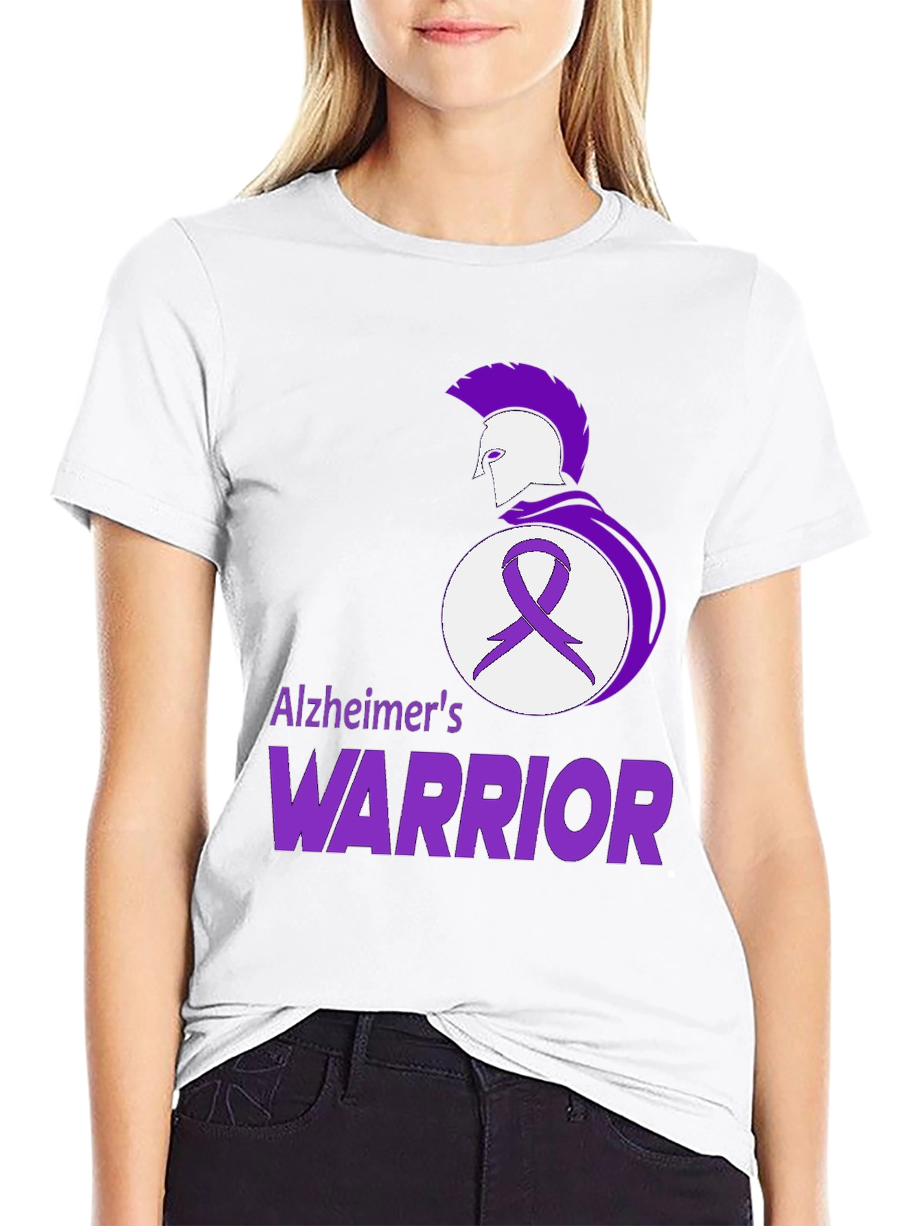 Alzheimers Warrior T-Shirt - Black