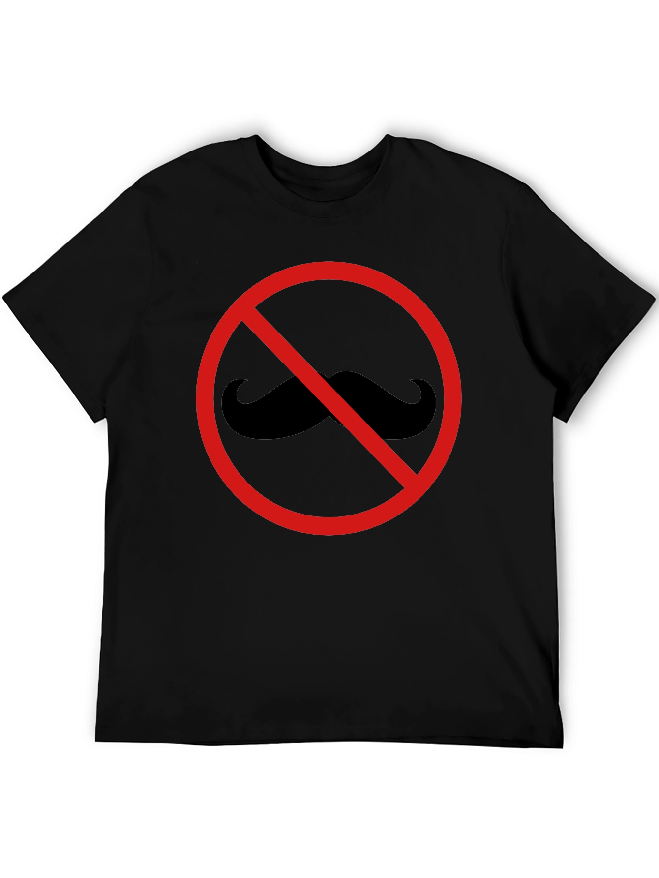 No Mustache T-Shirt - Graphic Tee