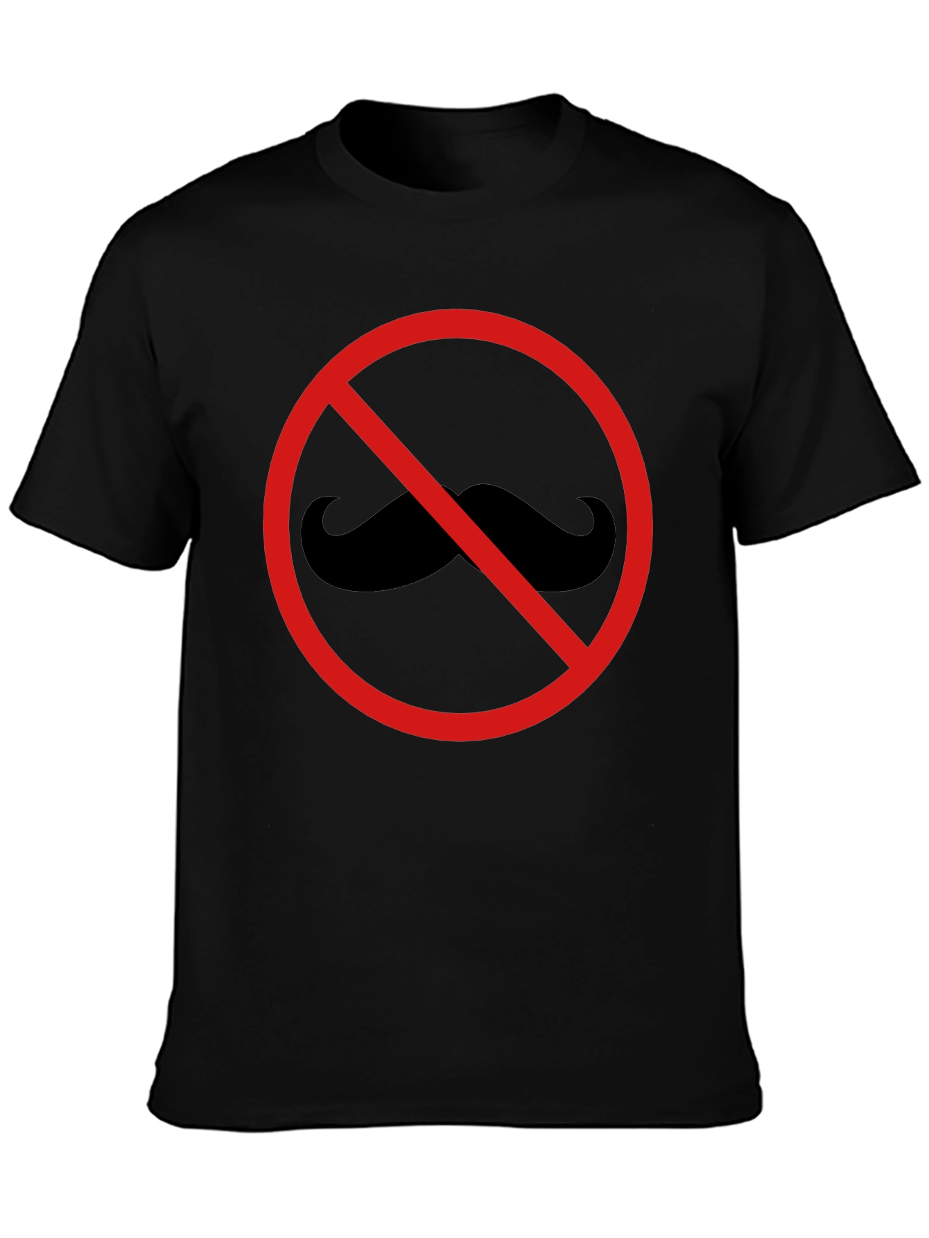 No Mustache T-Shirt - Graphic Tee