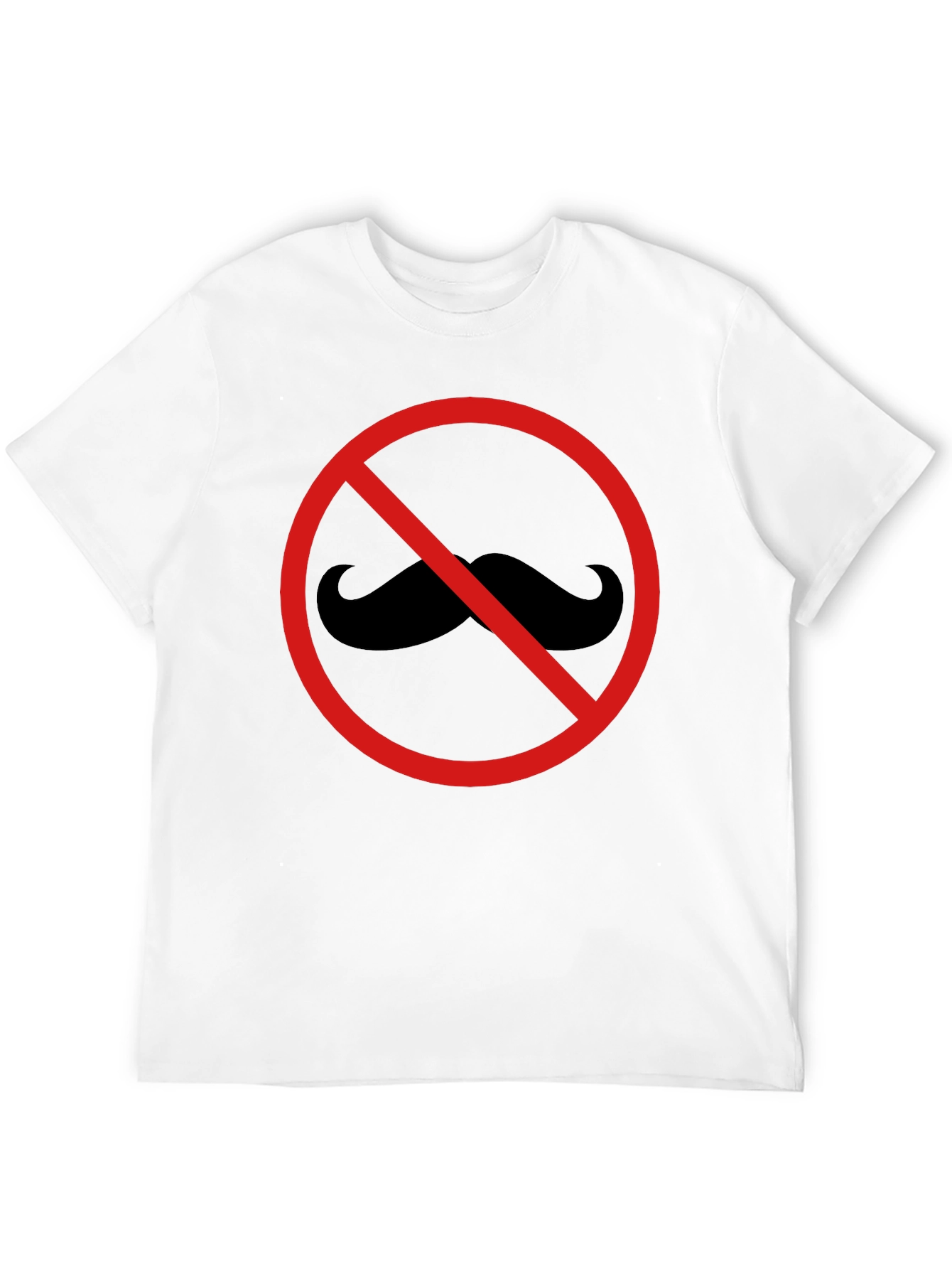 No Mustache T-Shirt - Graphic Tee