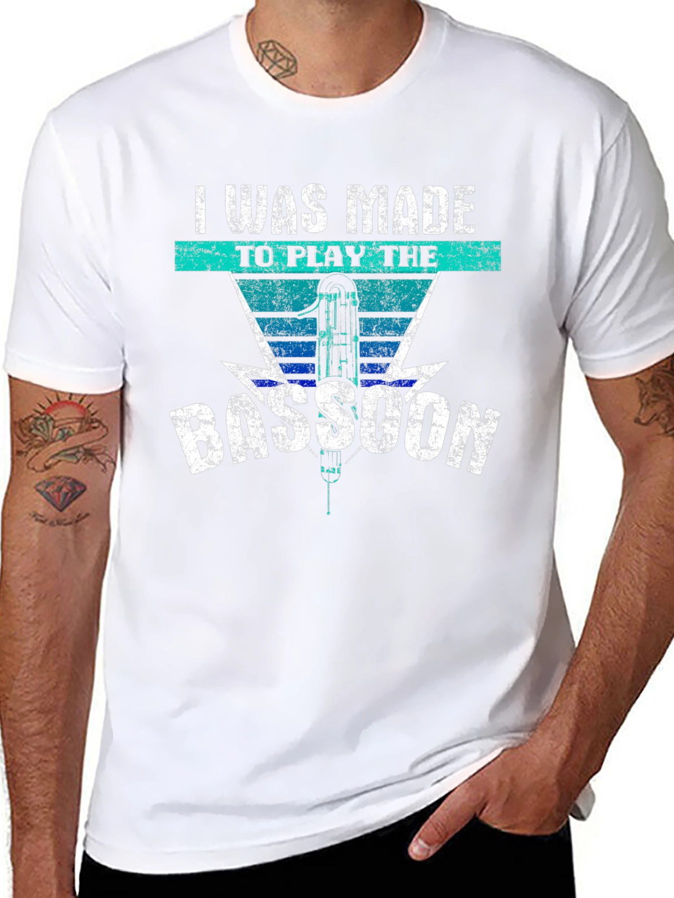 Bassoon Player T-Shirt - Made To Play Music Tee
