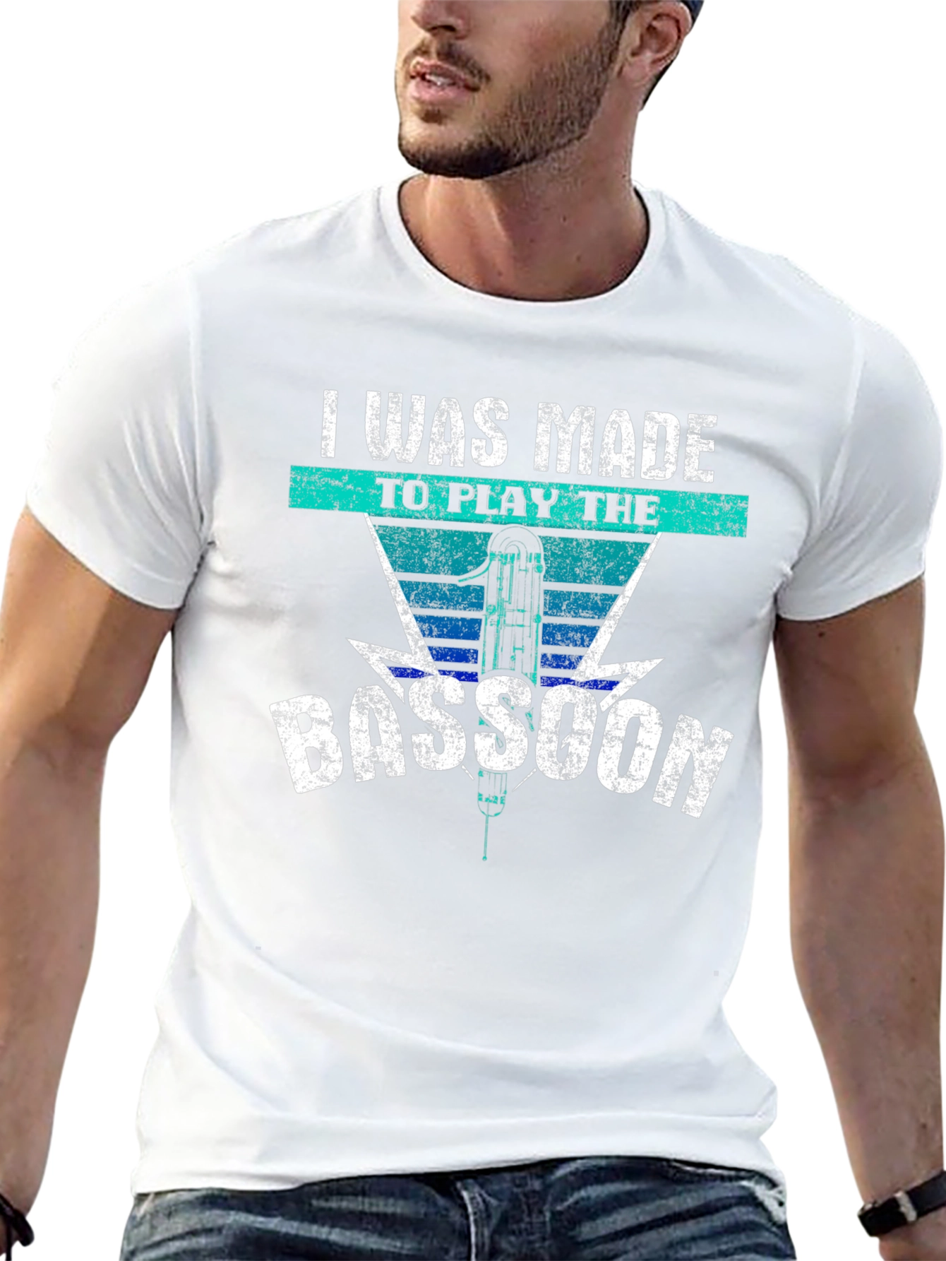Bassoon Player T-Shirt - Made To Play Music Tee