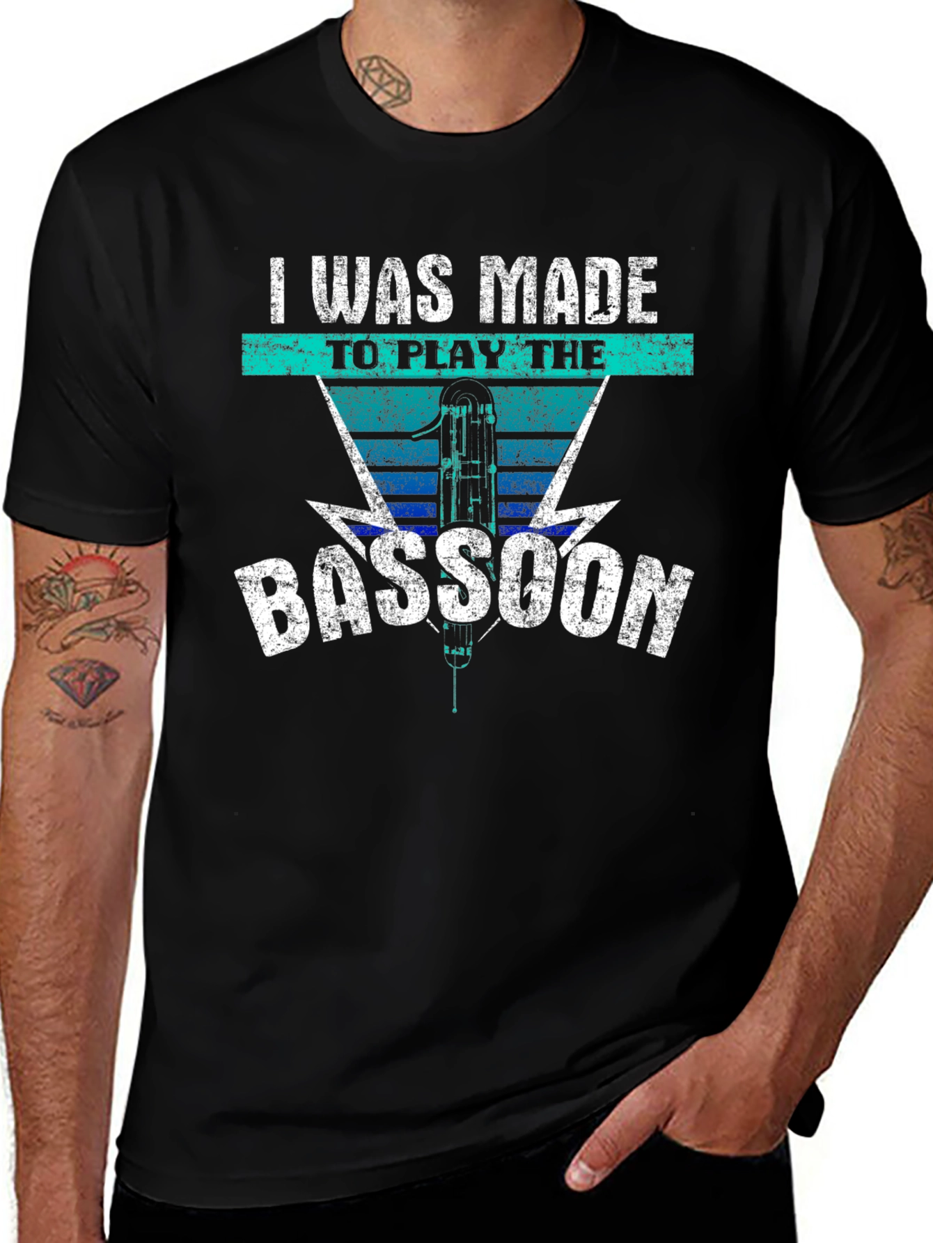 Bassoon Player T-Shirt - Made To Play Music Tee