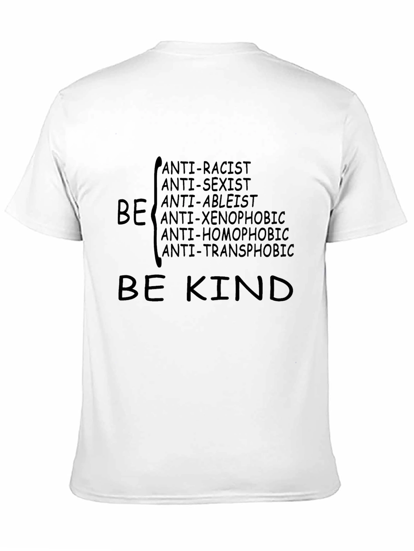 Be Kind Anti-Oppression Black T-Shirt