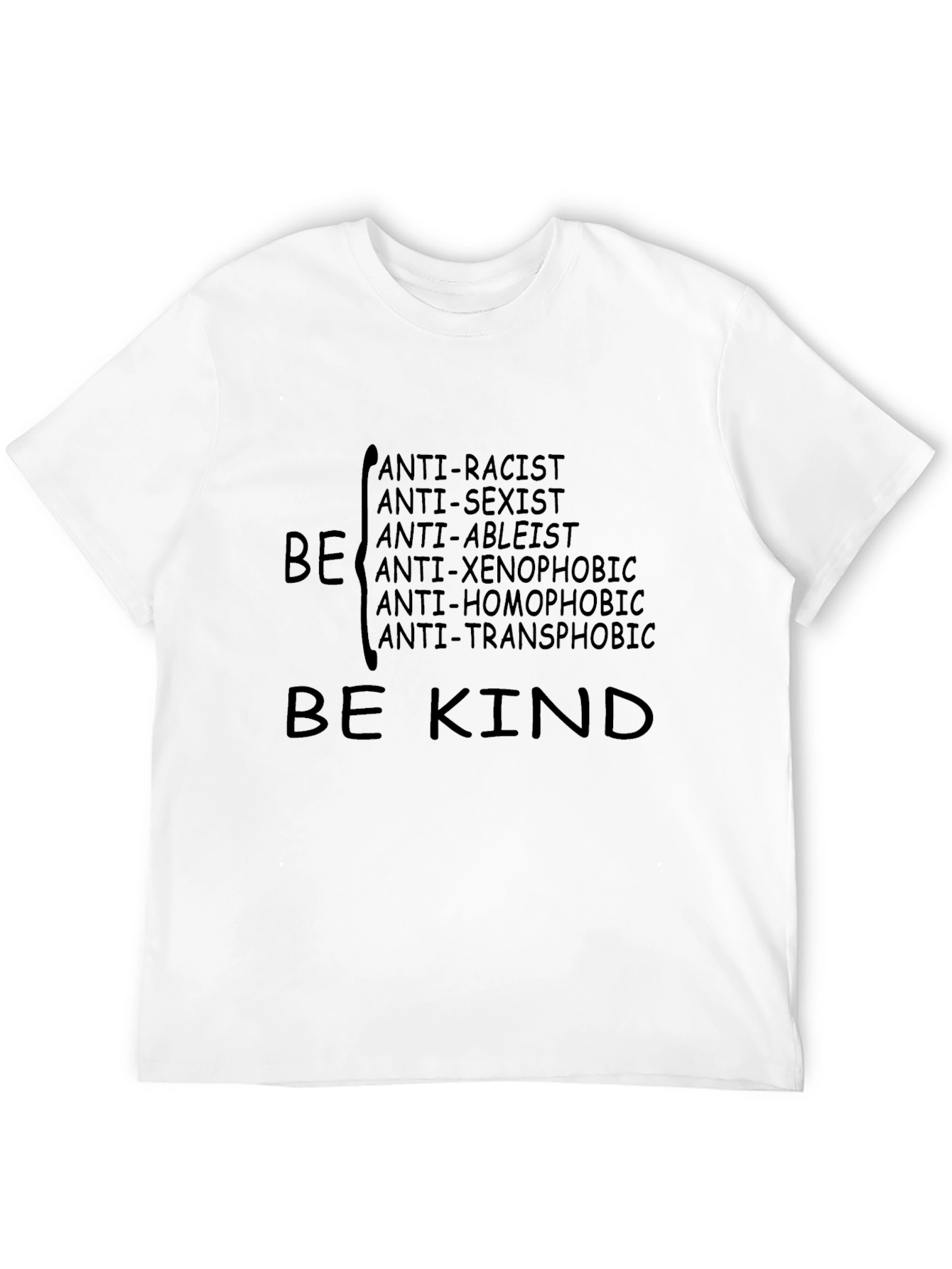 Be Kind Anti-Oppression Black T-Shirt