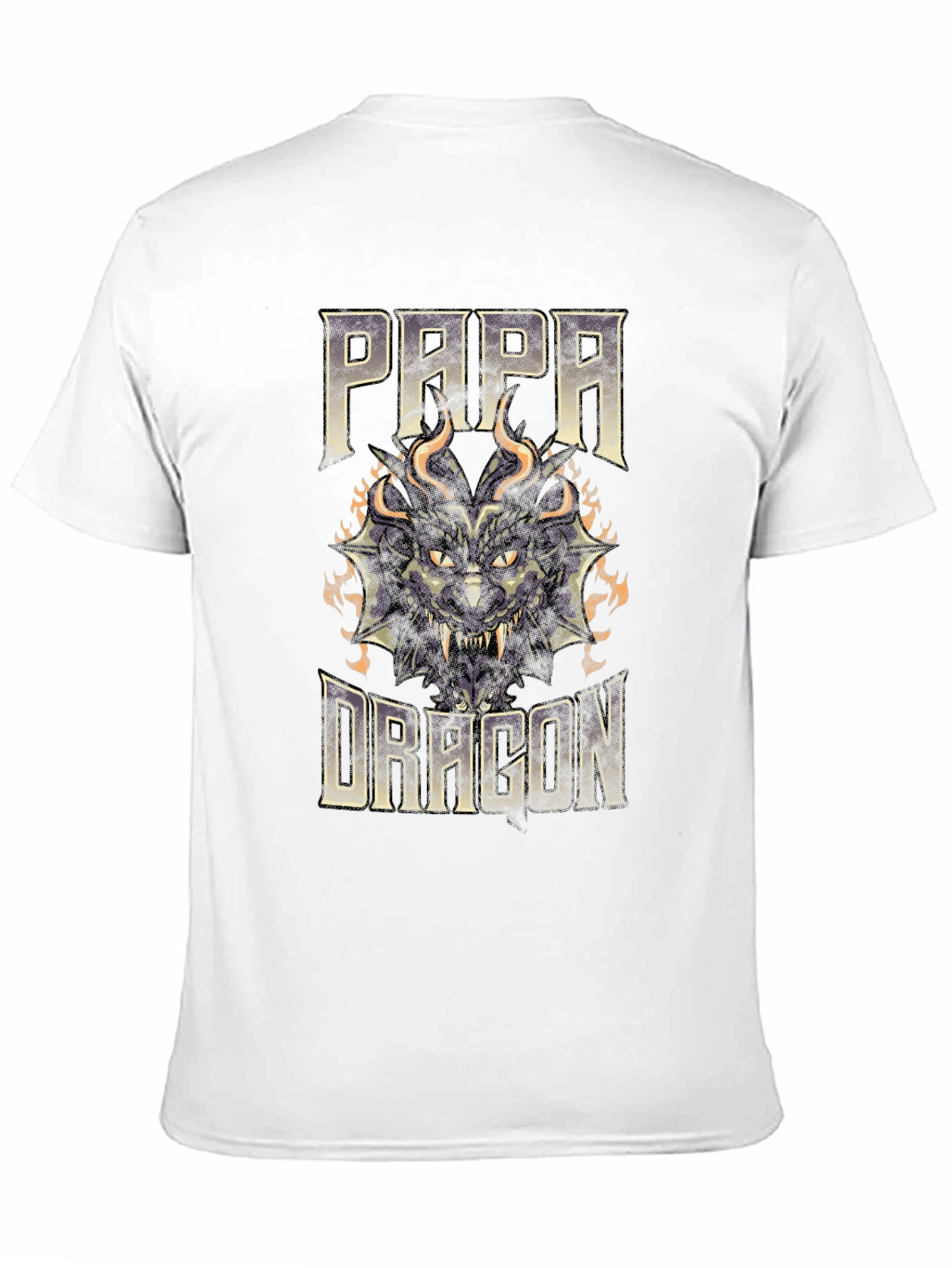 Papa Dragon Graphic T-Shirt - Black