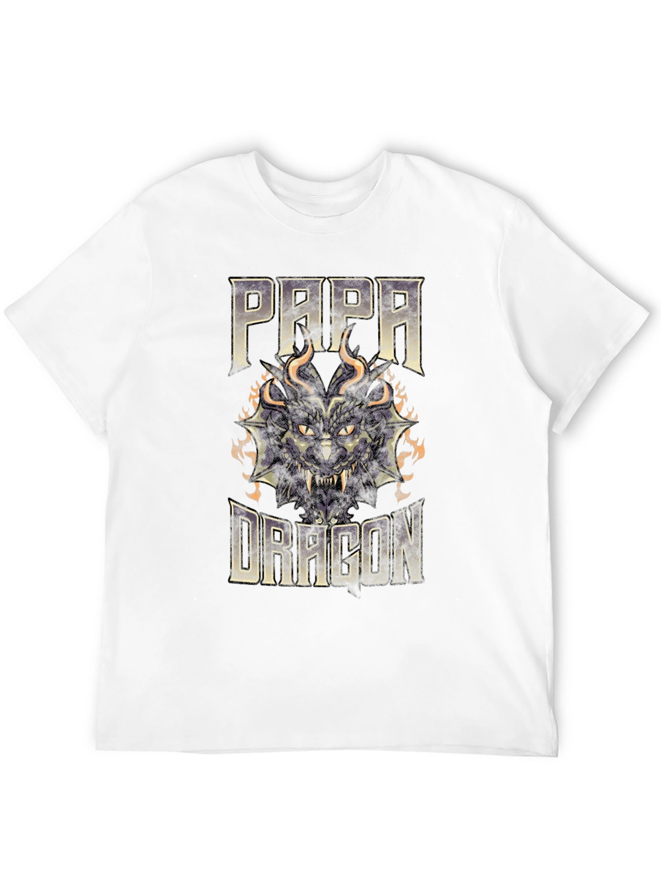 Papa Dragon Graphic T-Shirt - Black